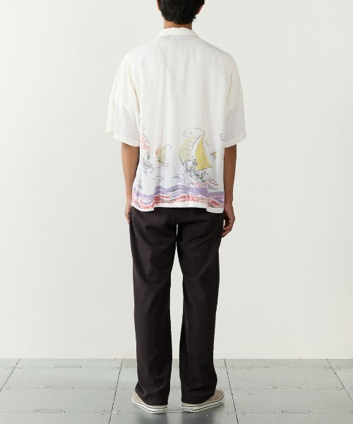 【4月旬下旬お届け】REMI RELIEF / レーヨンアロハシャツ(ヨット総柄)