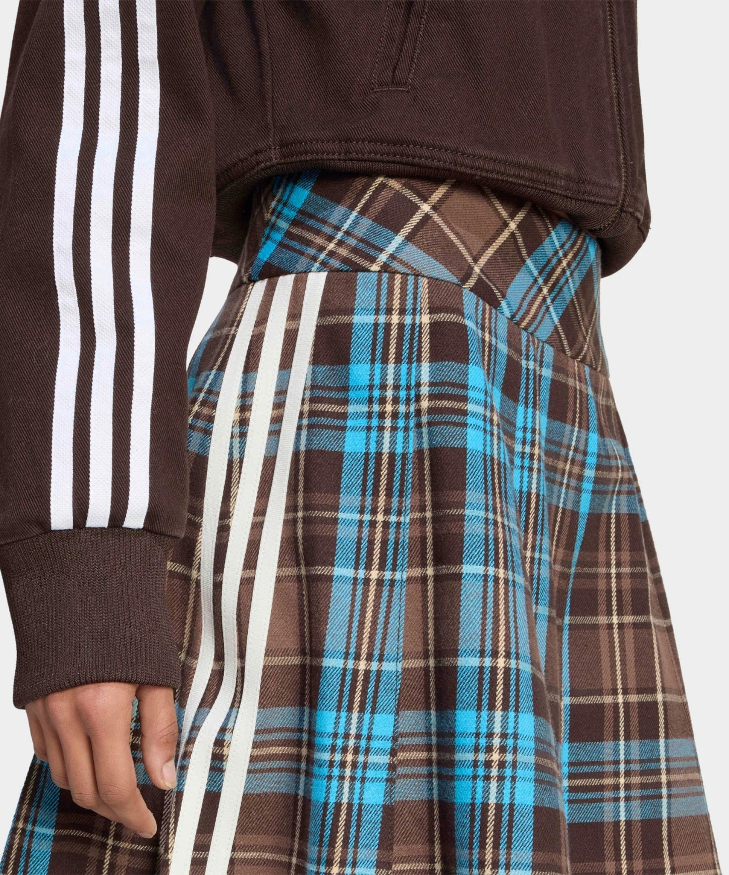 adidas / PLEATED CHECK SKIRT