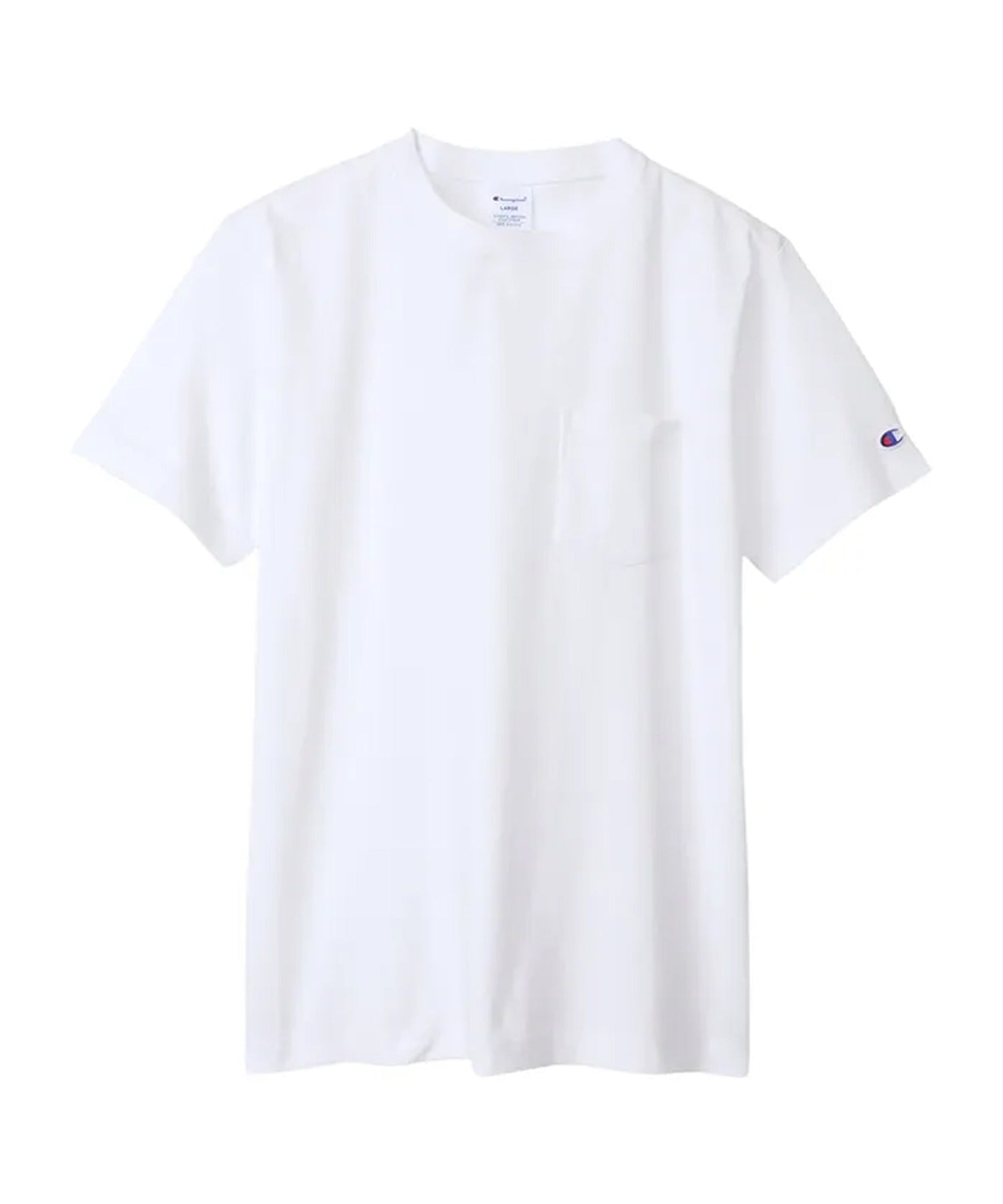 Champion/チャンピオン ロゴワッペン クルーネック 半袖ポケットT 