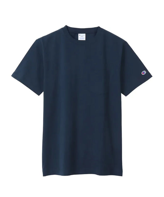 Champion/チャンピオン ロゴワッペン クルーネック 半袖ポケットTシャツ