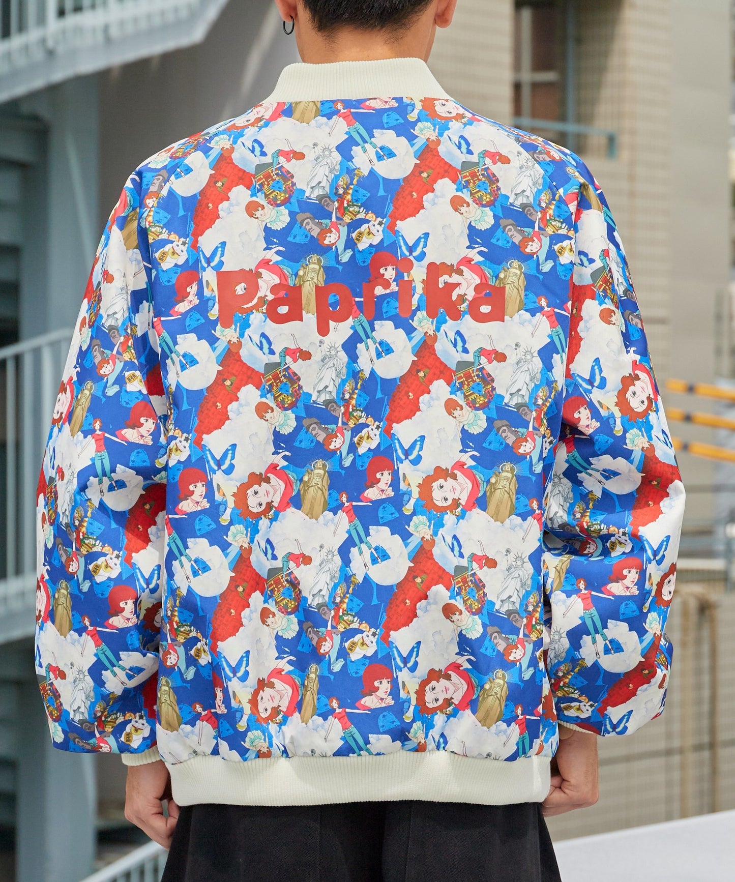 Paprika All-over print jacket パプリカ オールオーバープリントジャケット ブルゾン ライトアウター 【9月下旬お届け予定】
