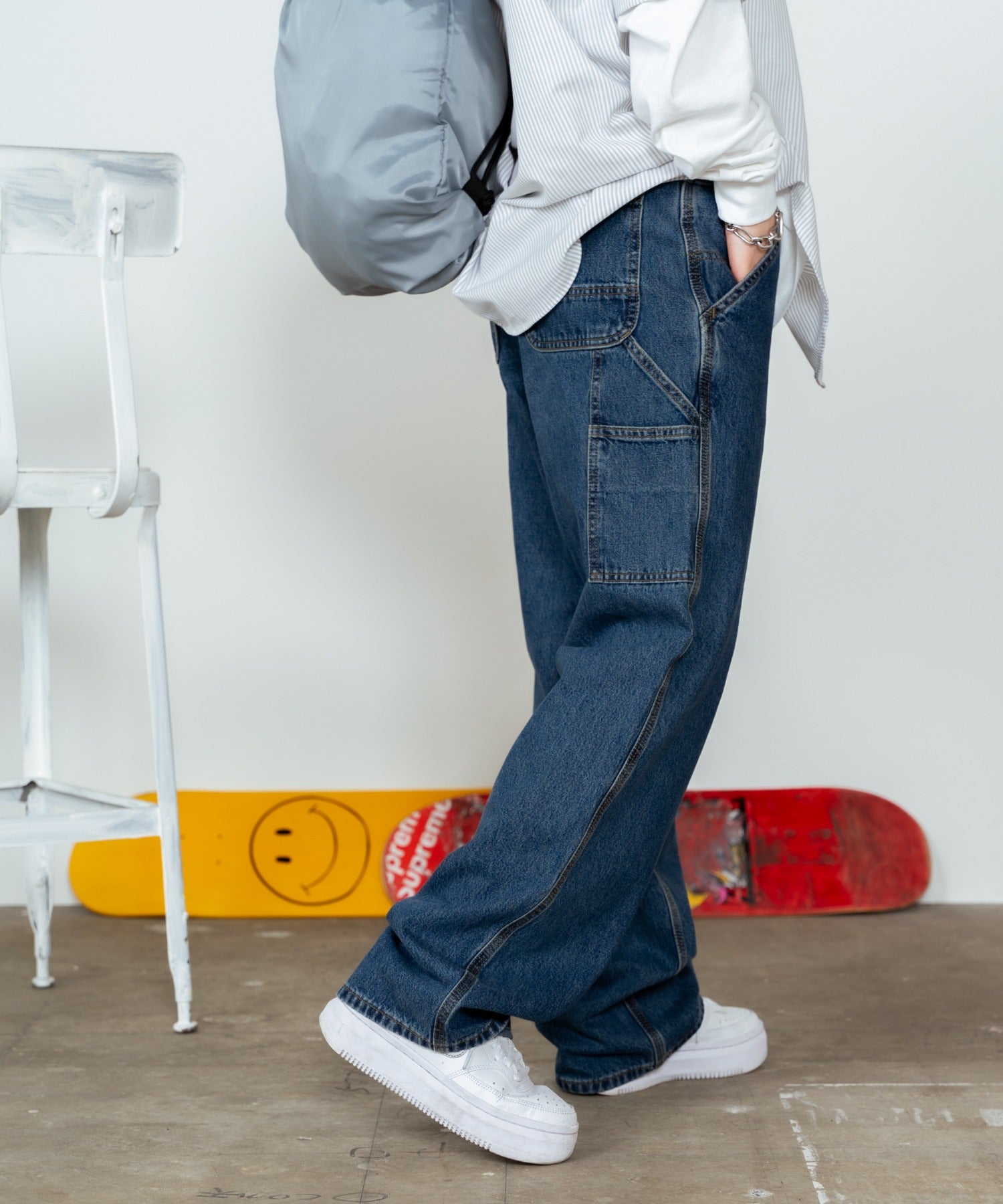LOOSE ORIGINALFIT WK DUNGAREES DENIM