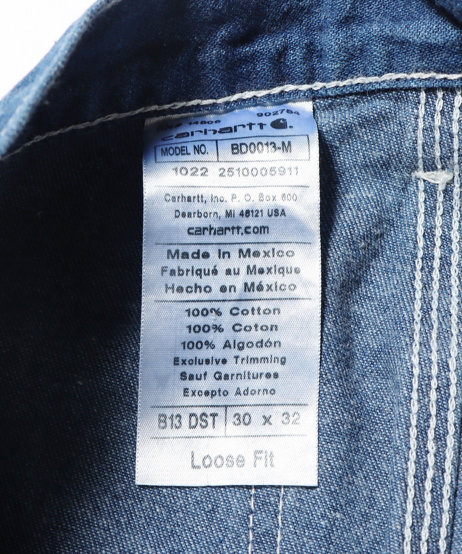 LOOSE ORIGINALFIT WK DUNGAREES DENIM