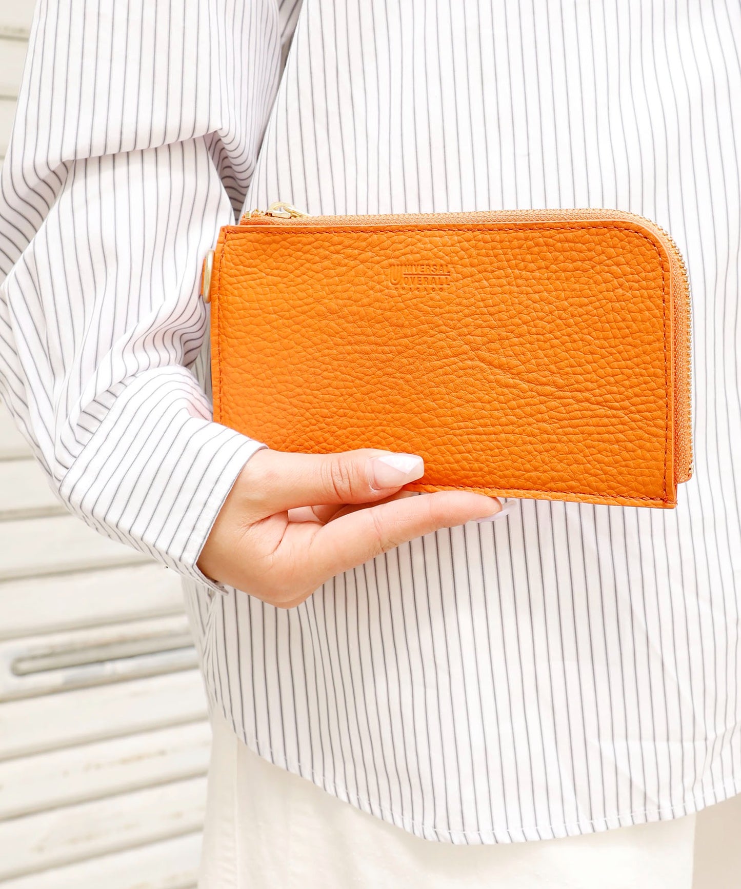 UNIVERSAL OVERALL / シボレザーLFロングウォレット