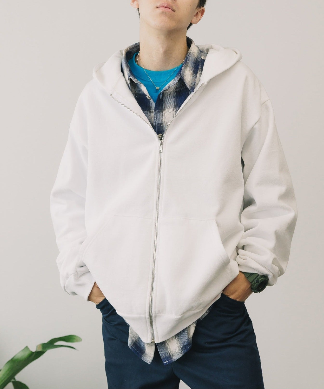 Los Angeles Apparel / 14OZ. HEAVY FLEECE ZIP UP HOODED SWEATSHIRT