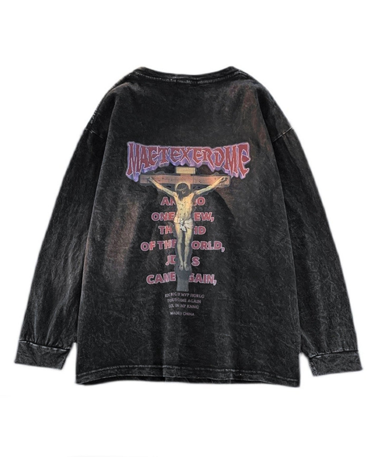 Theater code / vintage make long sleeve tee ヴィンテージメイク ロングスリーブTシャツ バックプリント