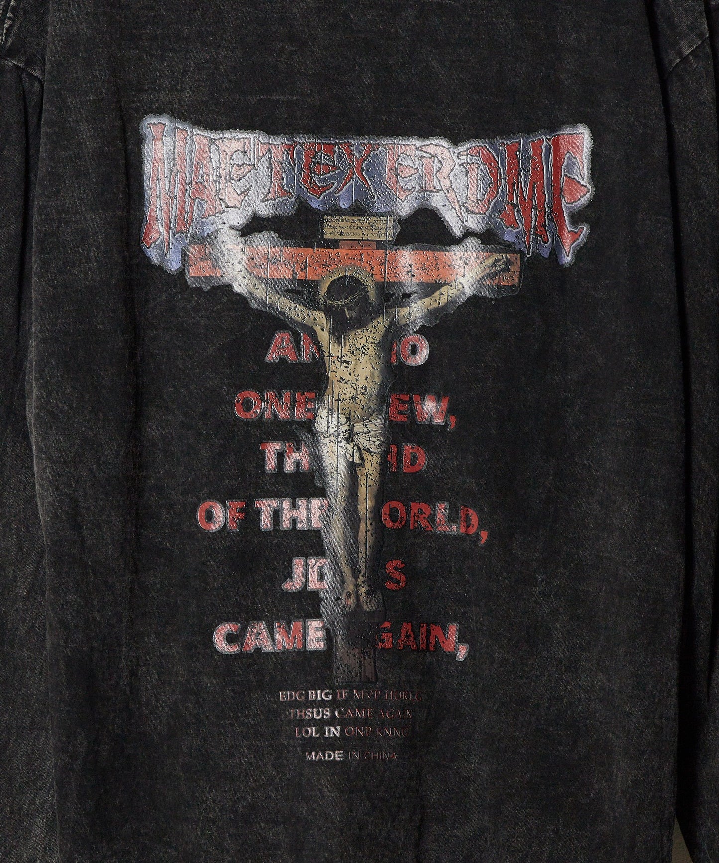 Theater code / vintage make long sleeve tee ヴィンテージメイク ロングスリーブTシャツ バックプリント