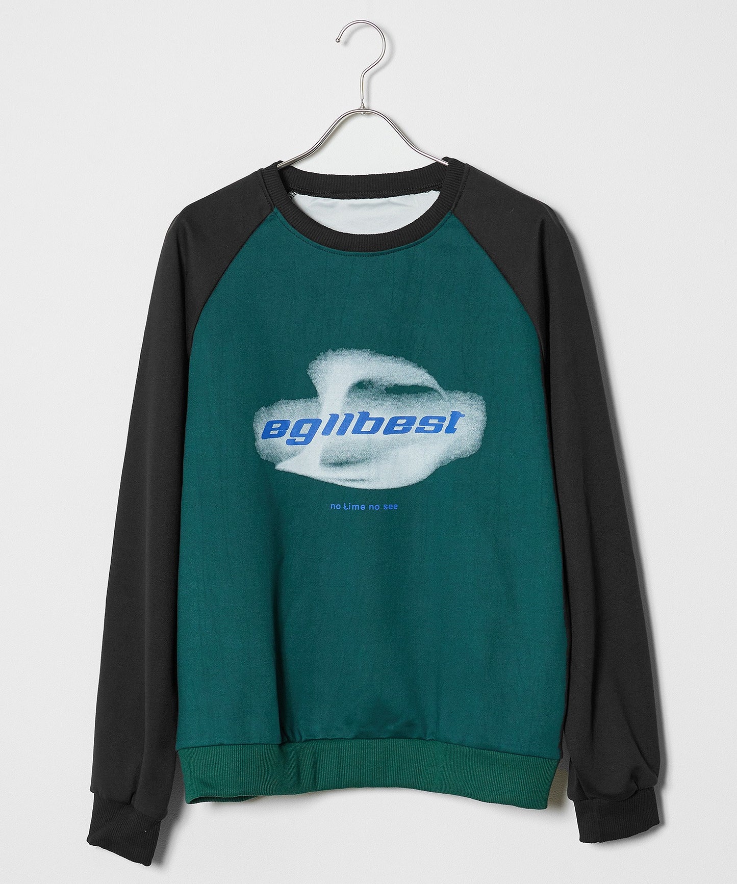 Theater code / graphic raglan sleeve sweat