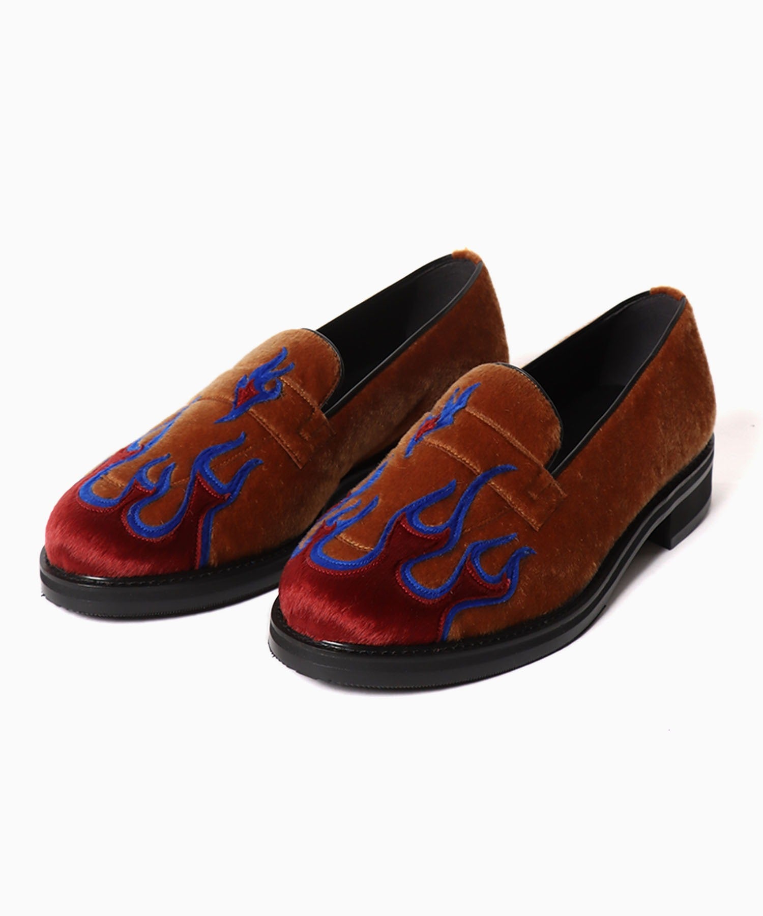 TENDER PERSON/テンダーパーソン FLAME PATTERN LOAFER