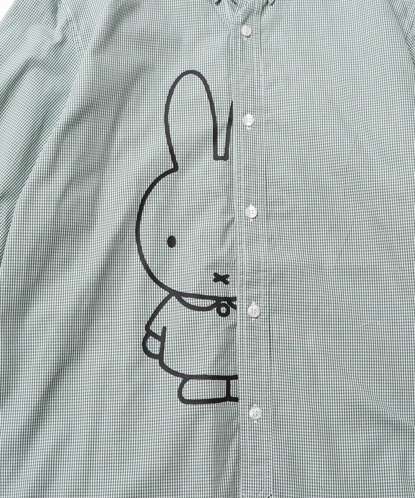 POP TRADING COMPANY / miffy gingham bd shirt