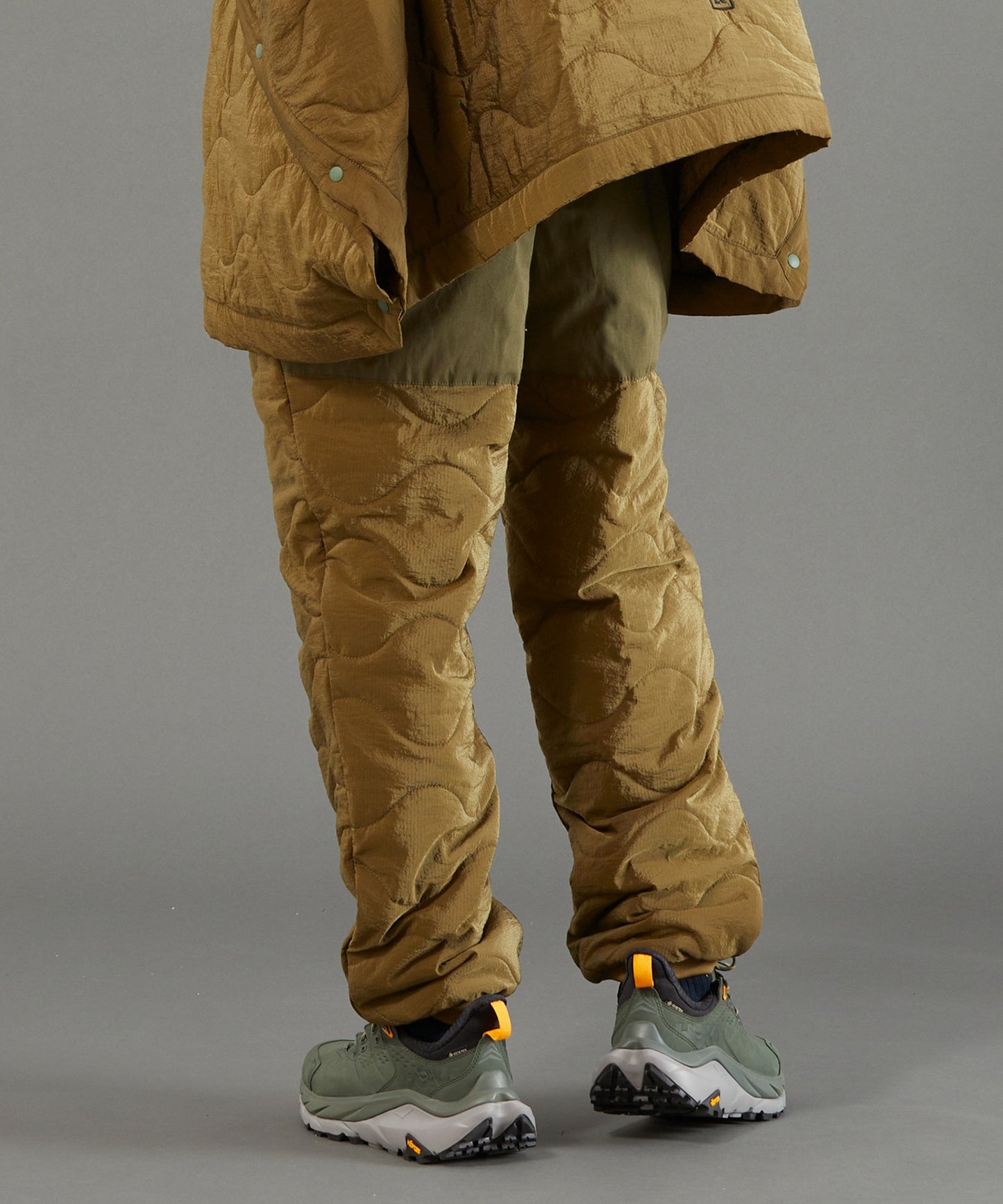 QUILTED RIPSTOP NYLON PANTS