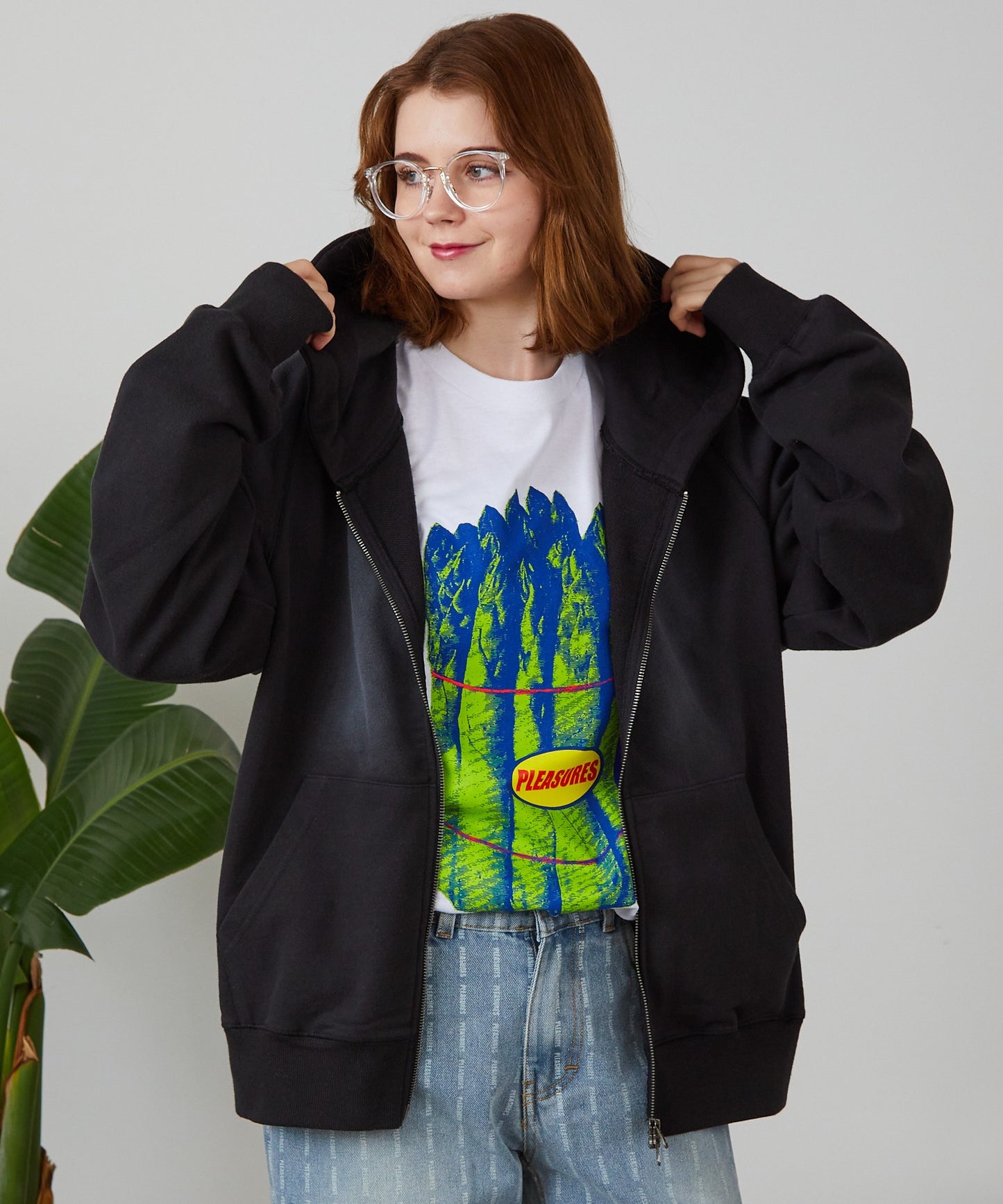 FREE MAX×Hyoma Wash Zip Hoodie