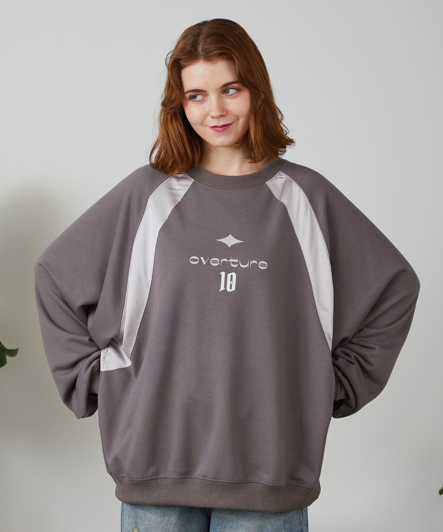 FREE MAX×陽世 Raglan Sleeve Switcing Crew