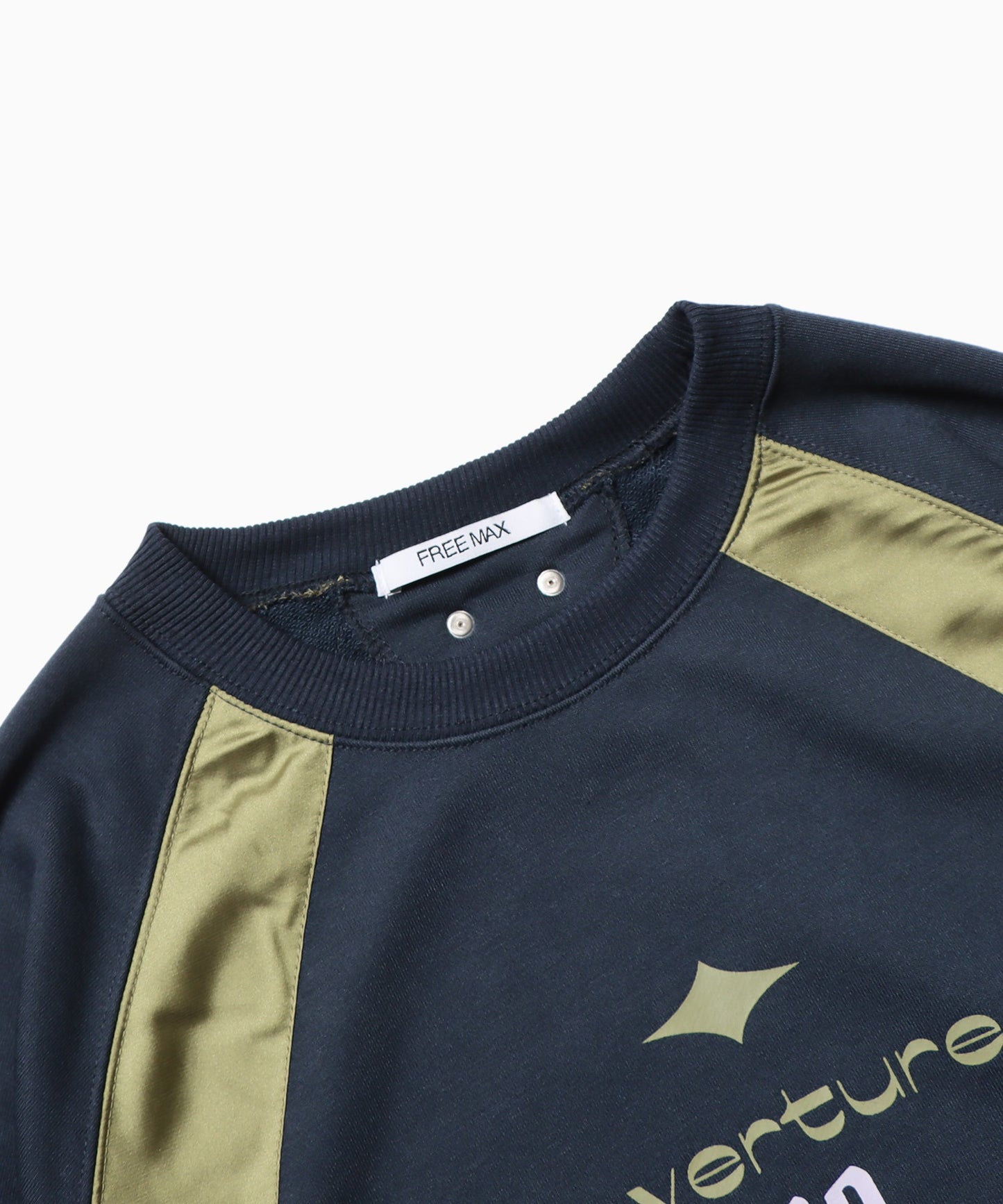 FREE MAX×陽世 Raglan Sleeve Switcing Crew