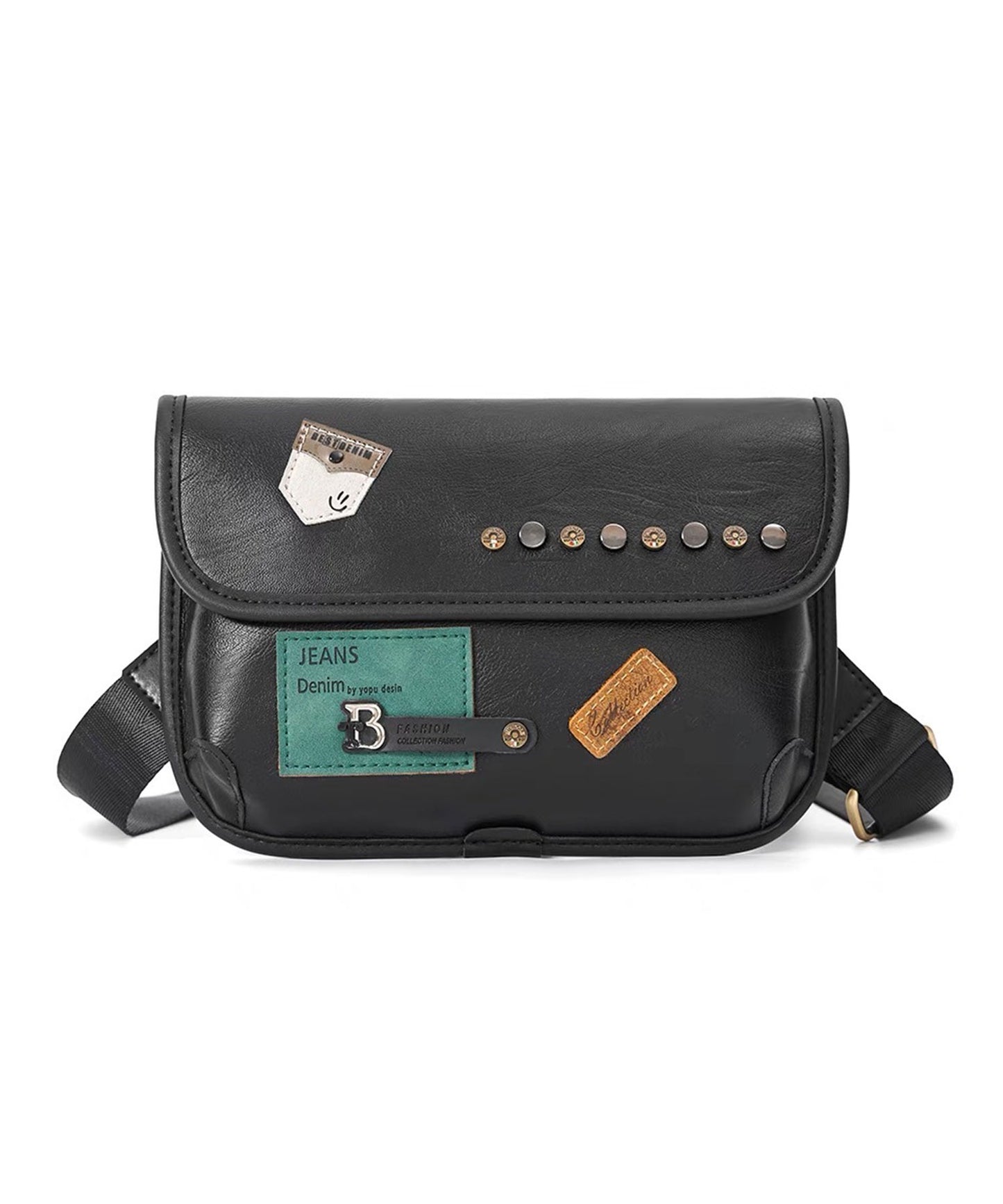 Theater code / fake leather shoulder bag / フェイクレザー ショルダーバッグ