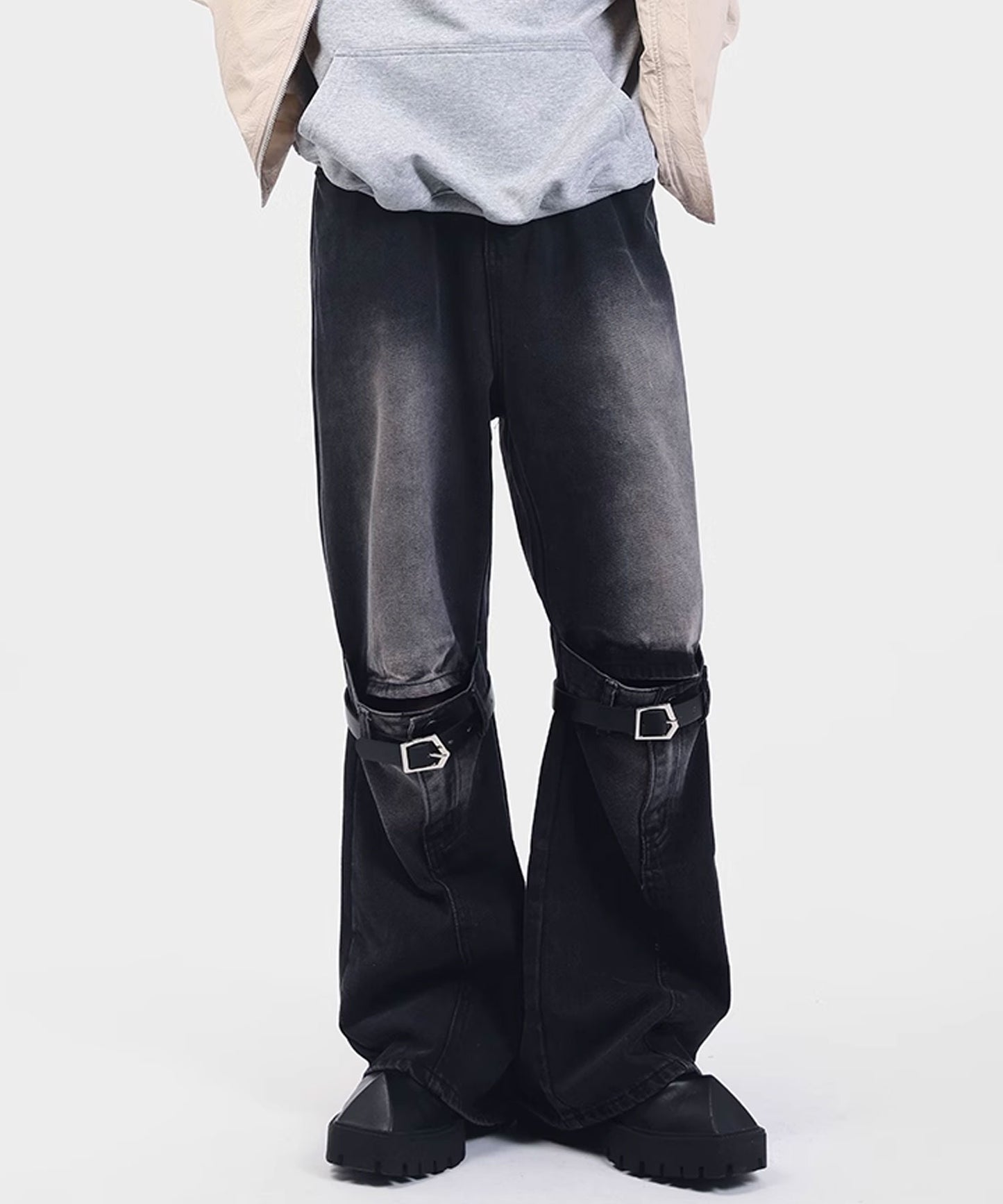 Theater code / buckle design denim pants バックルデザイン デニムパンツ