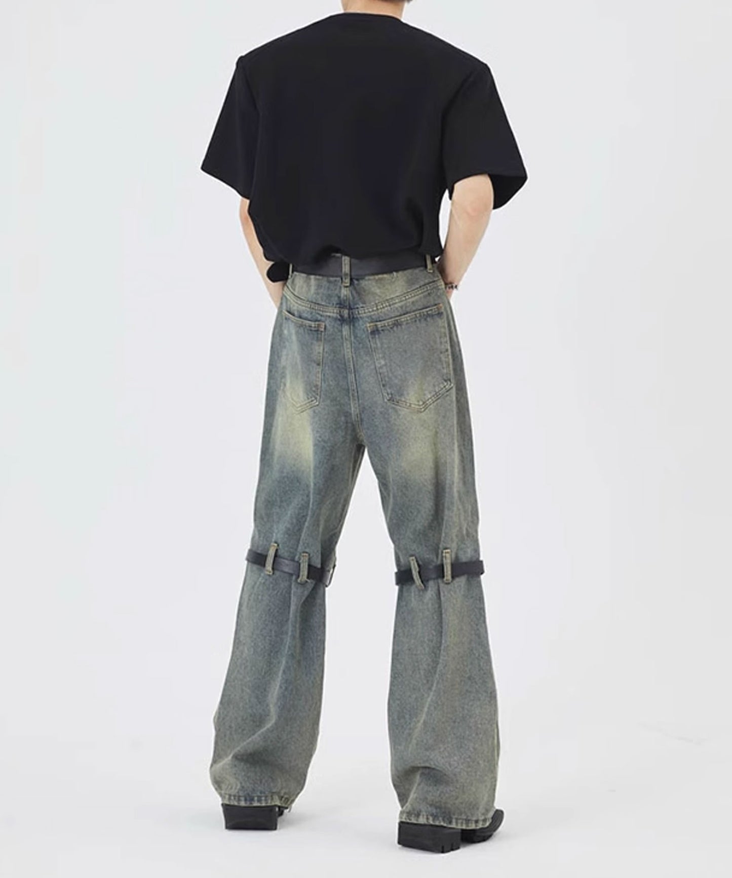 Theater code / buckle design denim pants バックルデザイン デニムパンツ