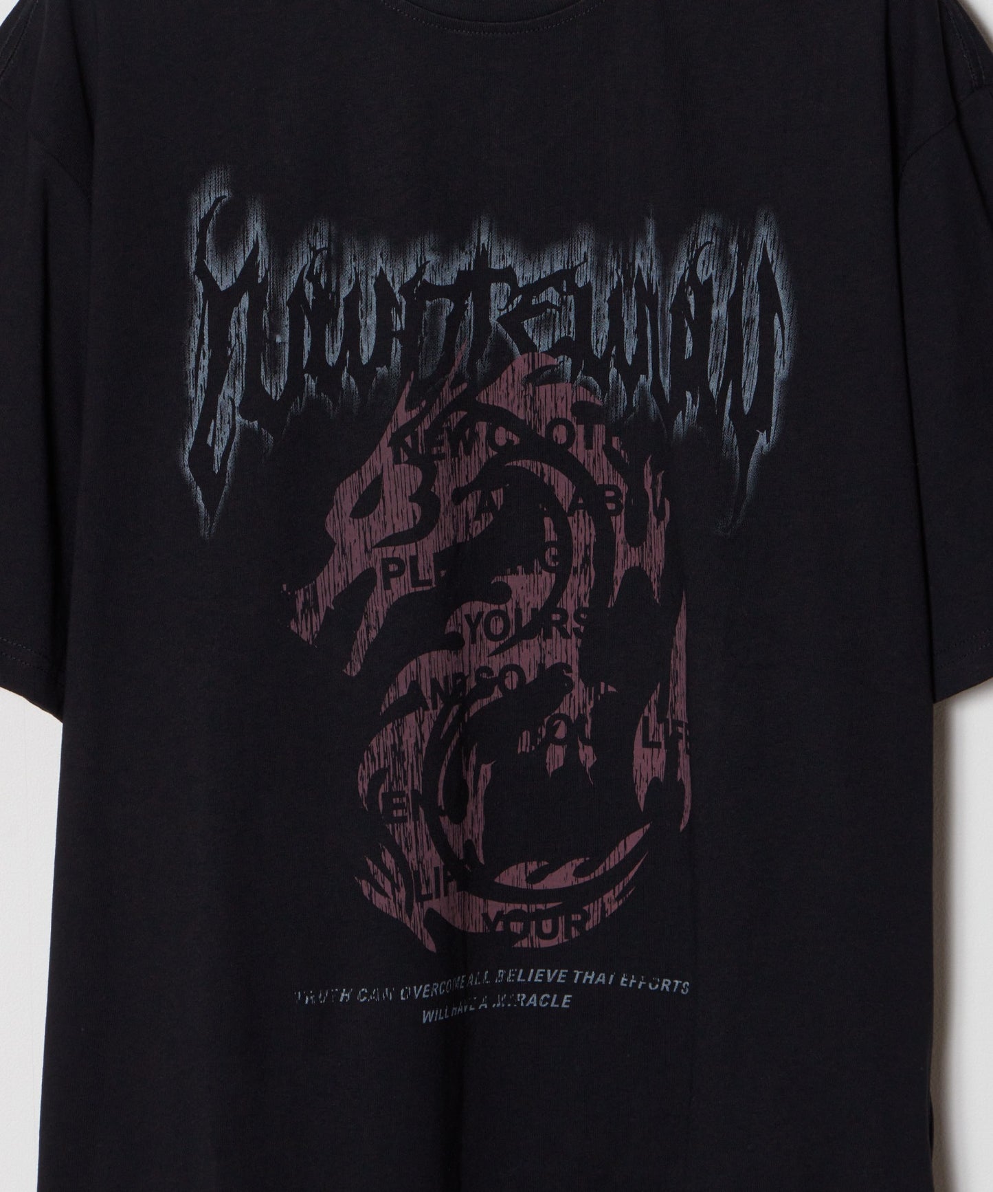 Theater code / dragon print tee shirt