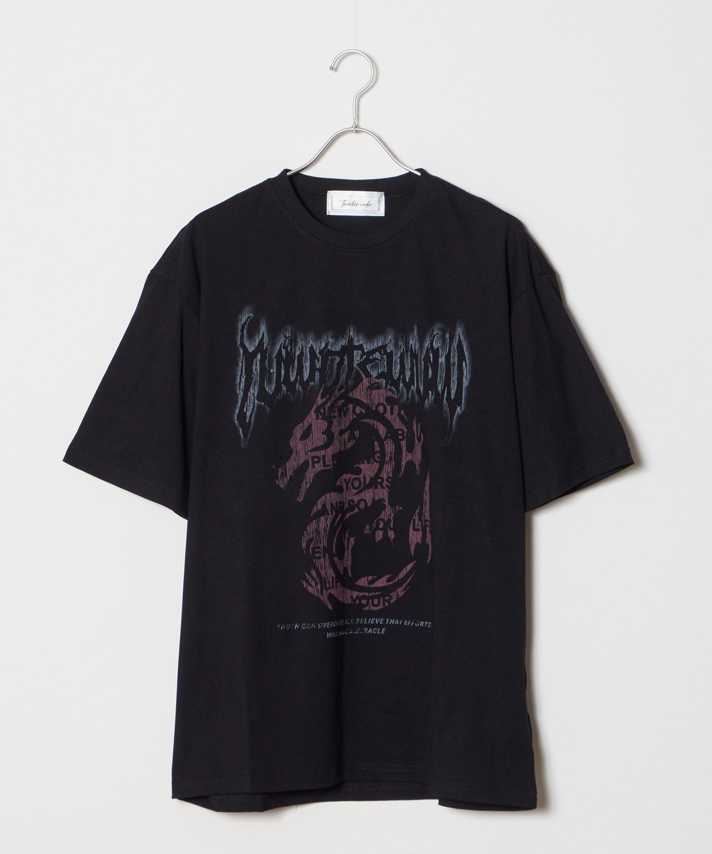 Theater code / dragon print tee shirt
