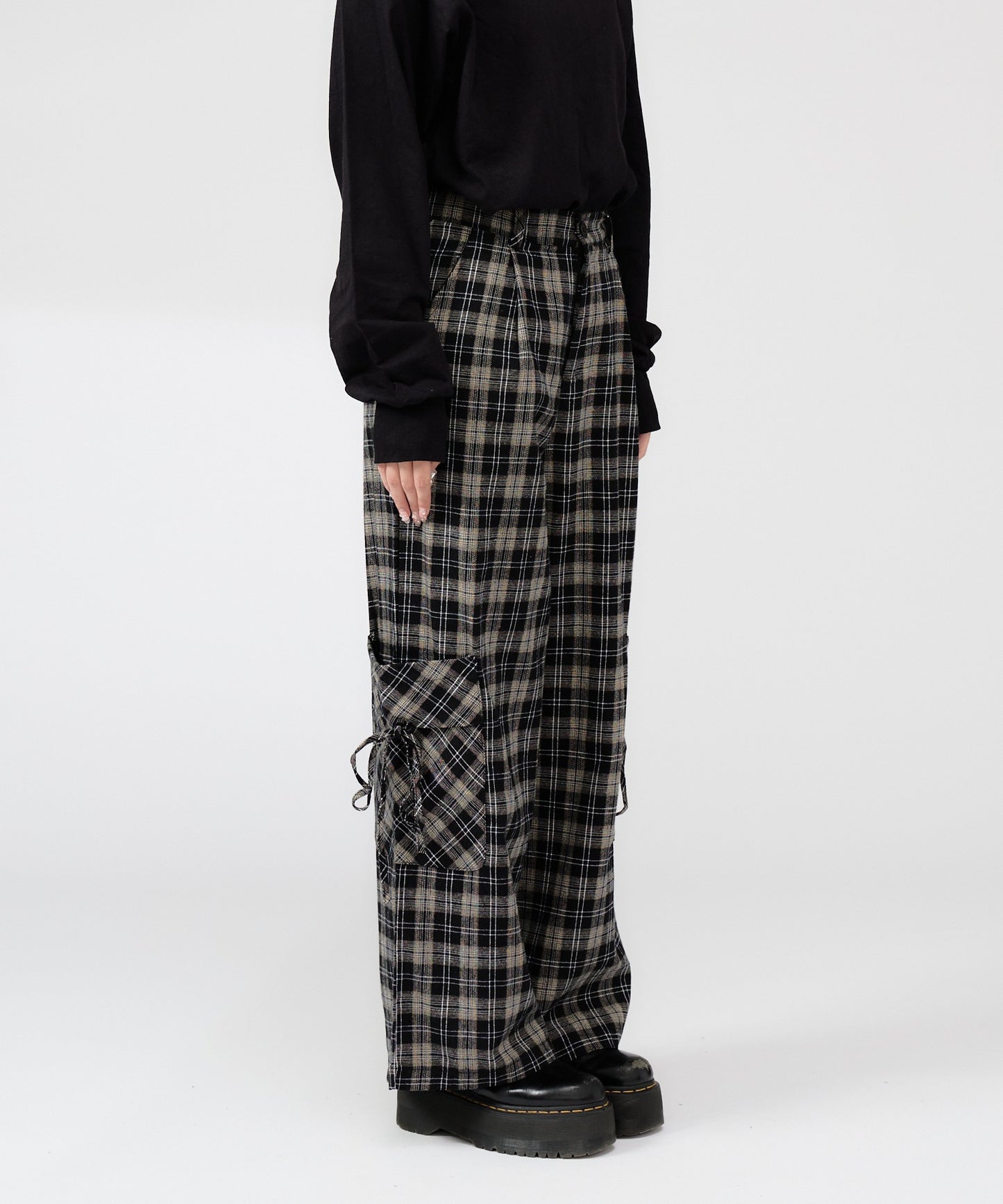 Chick / Wide Leg Check Pants ワイドシルエットチェックパンツ