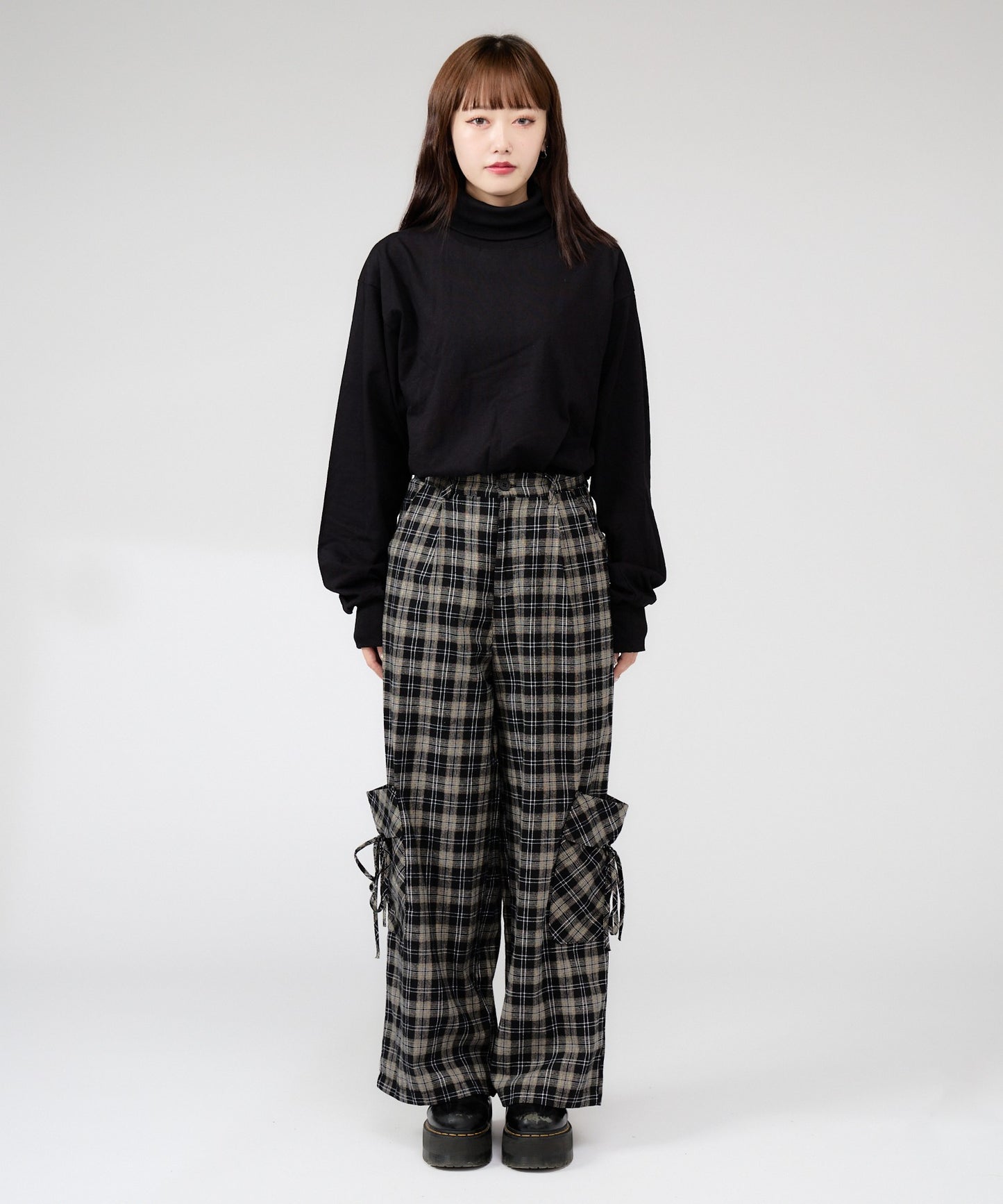 Chick / Wide Leg Check Pants ワイドシルエットチェックパンツ