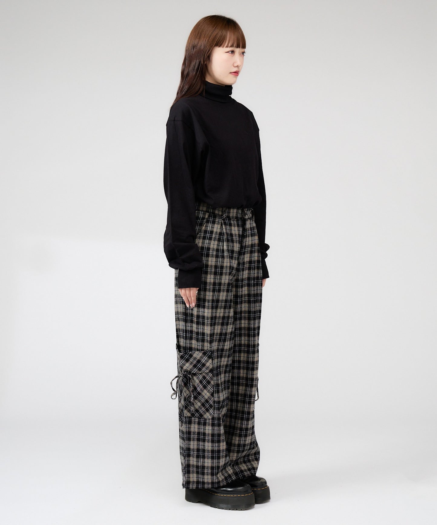 Chick / Wide Leg Check Pants ワイドシルエットチェックパンツ