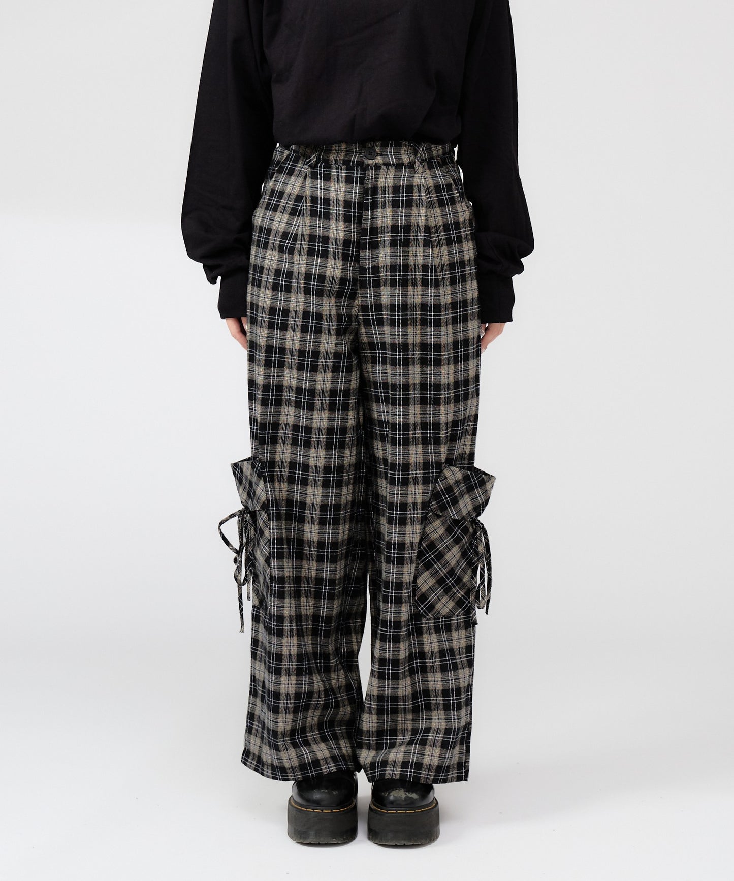 Chick / Wide Leg Check Pants ワイドシルエットチェックパンツ