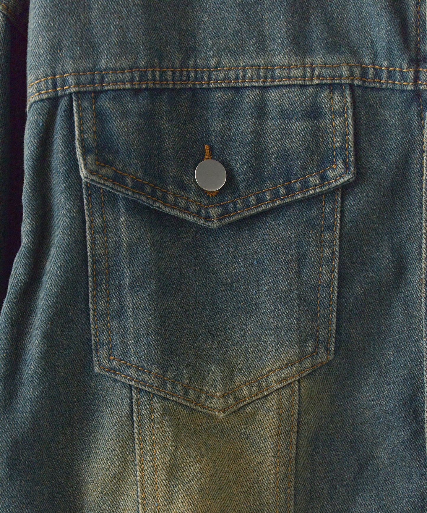 Theater code / vintage make damage denim jacket ヴィンテージライク ダメージデニムジャケット