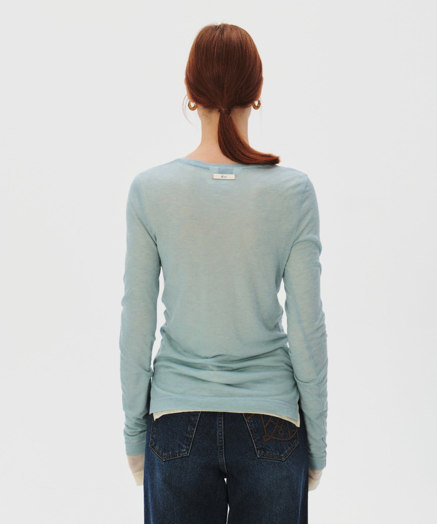 KUME / Basic Tencel Layering T-shirt / ロングスリーブ Tシャツ