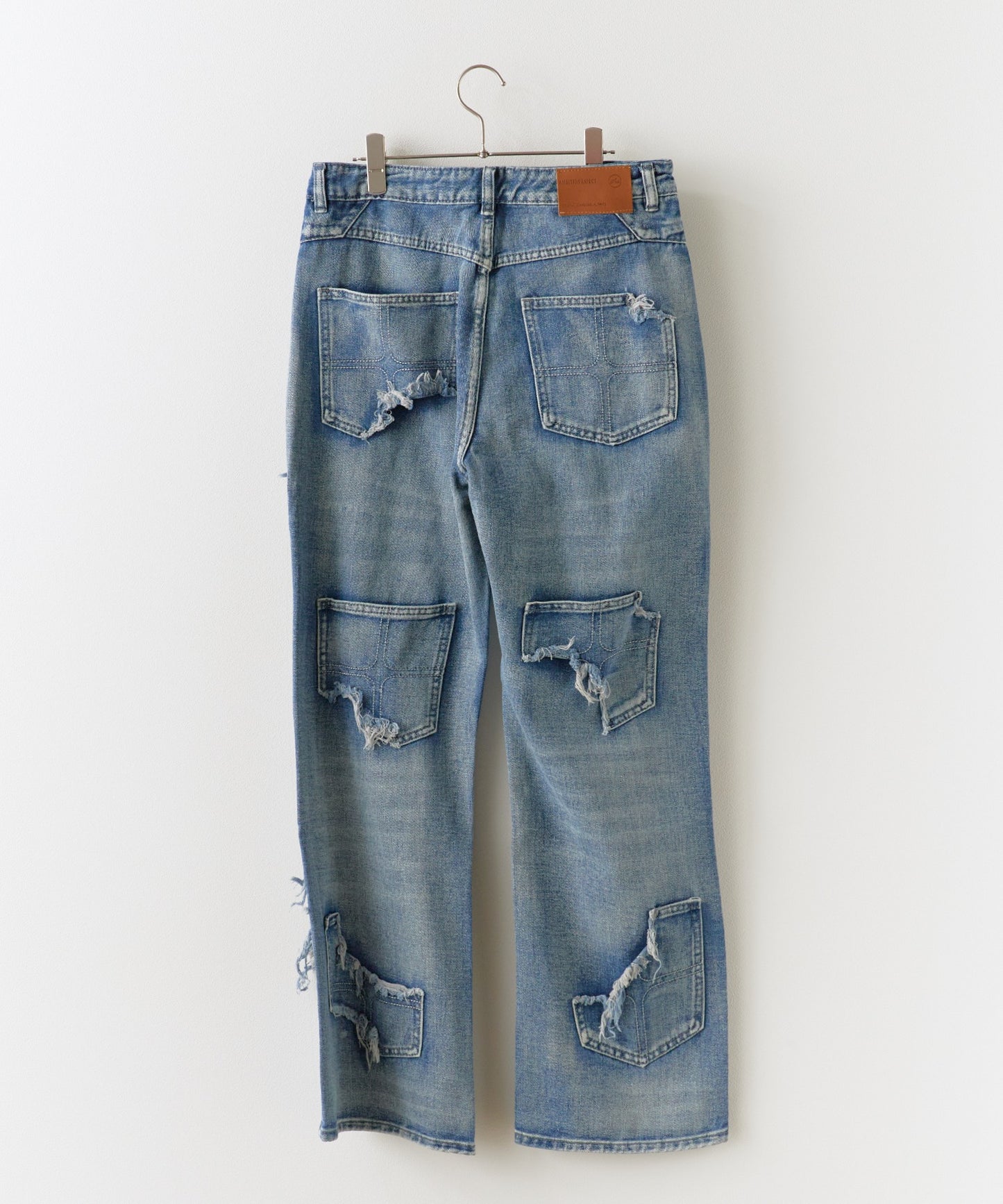 Theater code:damage denim pant ランダムダメージ デニム パンツ
