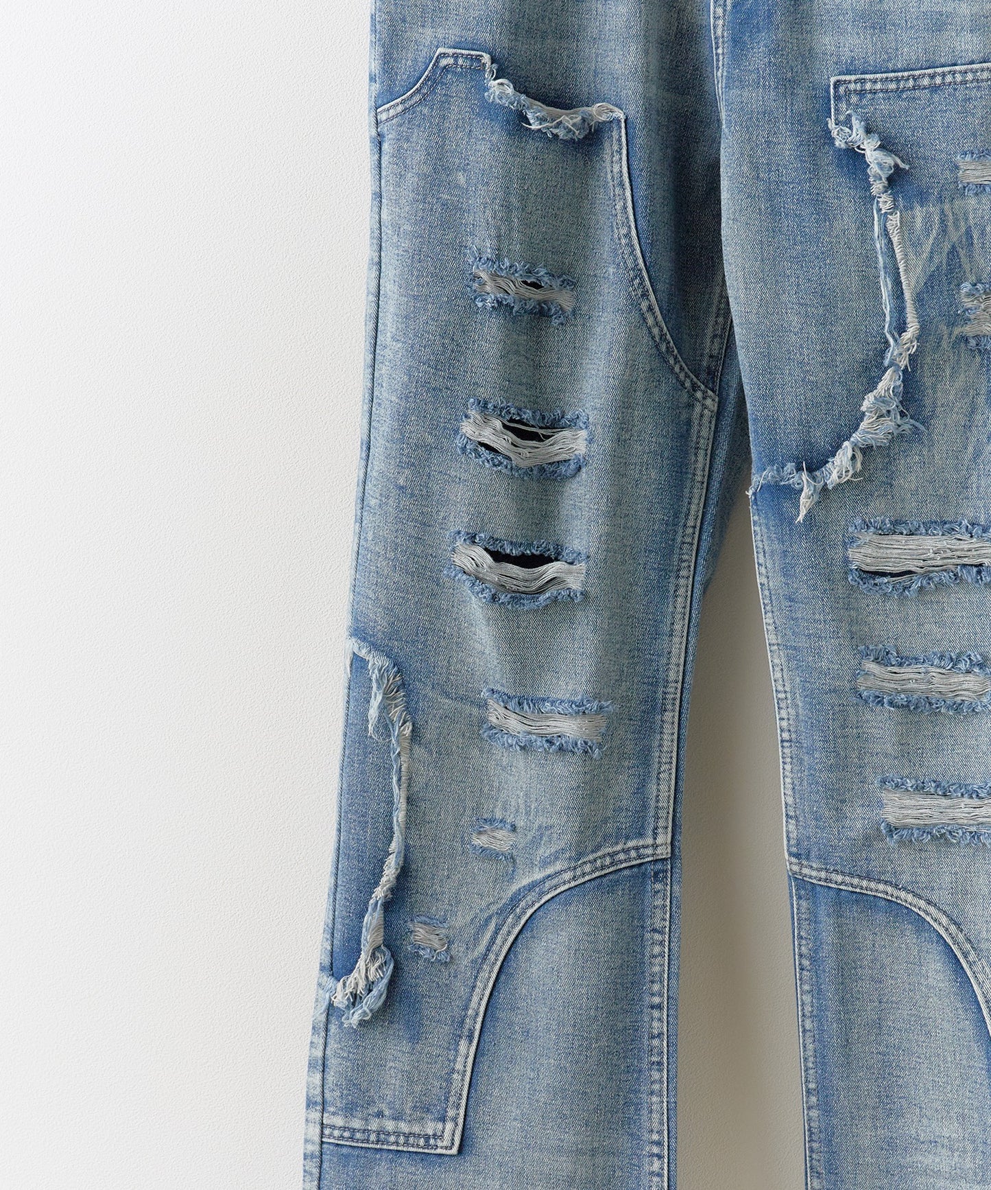Theater code:damage denim pant ランダムダメージ デニム パンツ
