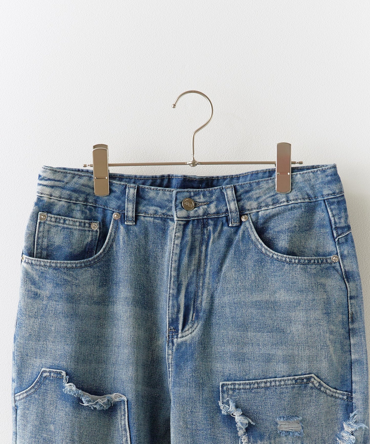 Theater code:damage denim pant ランダムダメージ デニム パンツ