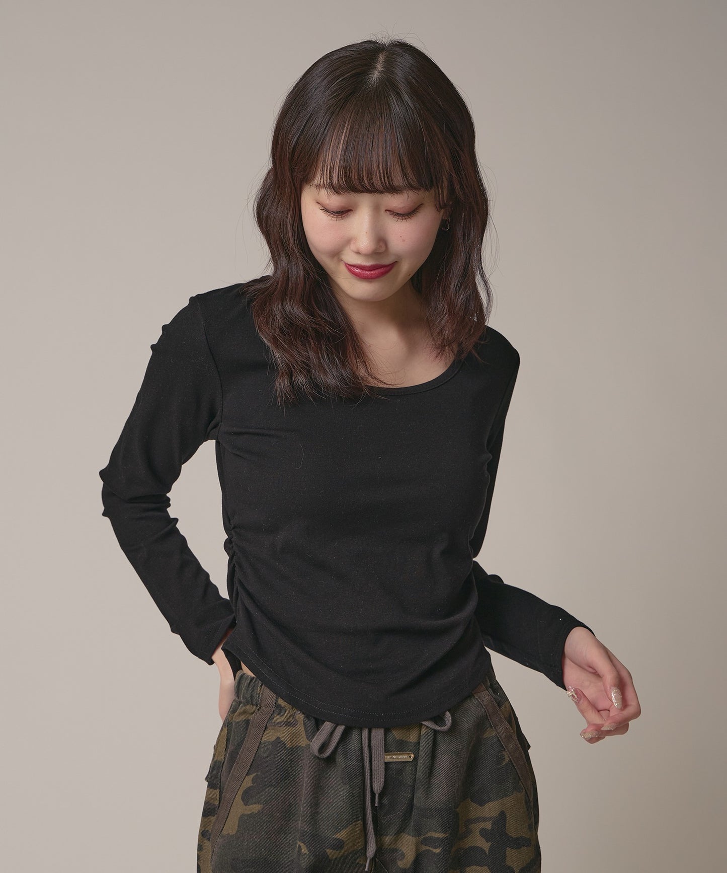 AO.2 / Side Gather Lace Tops
