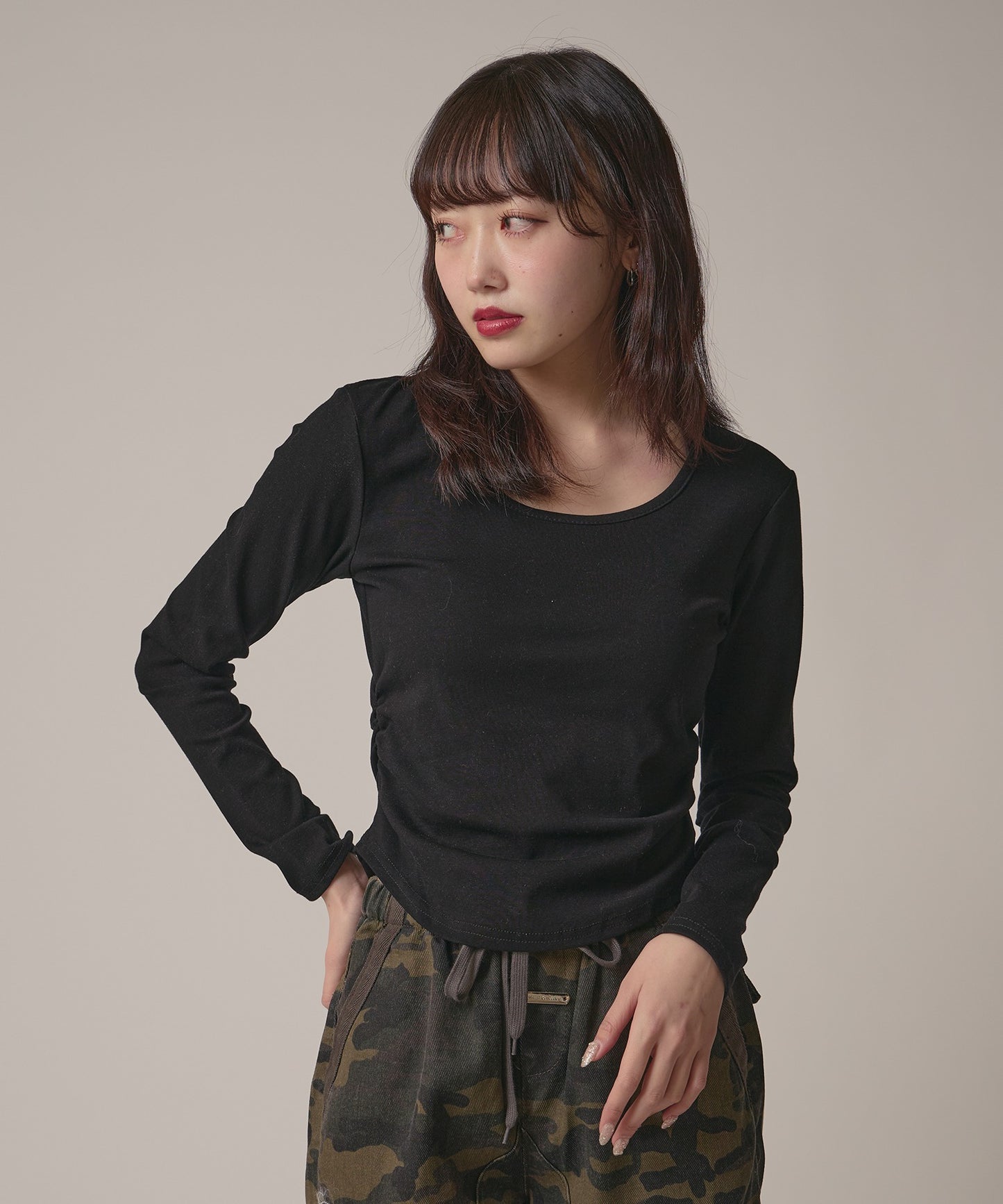 AO.2 / Side Gather Lace Tops