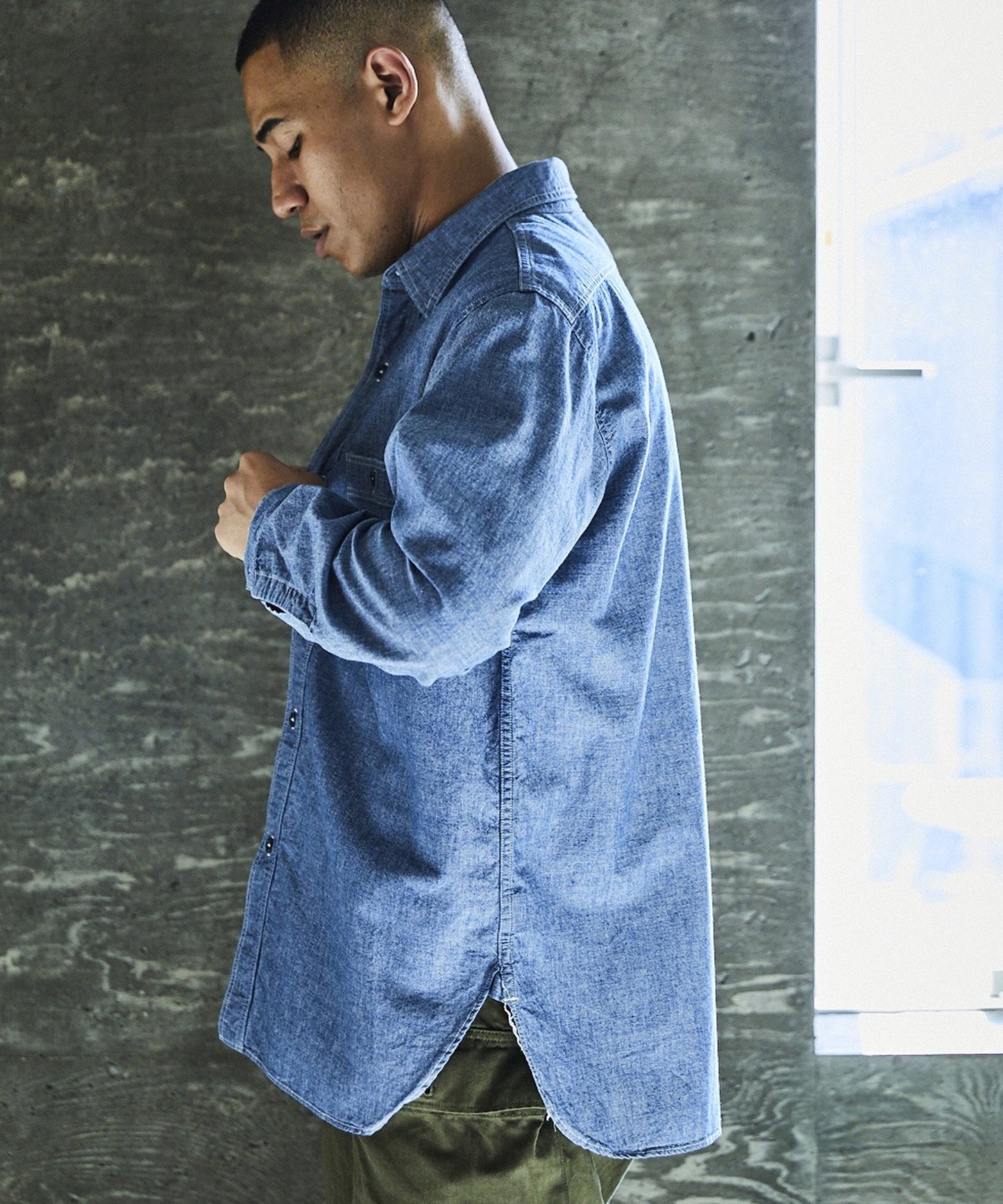orSlow / RELAX FIT CHAMBRAY WORK SHIRT