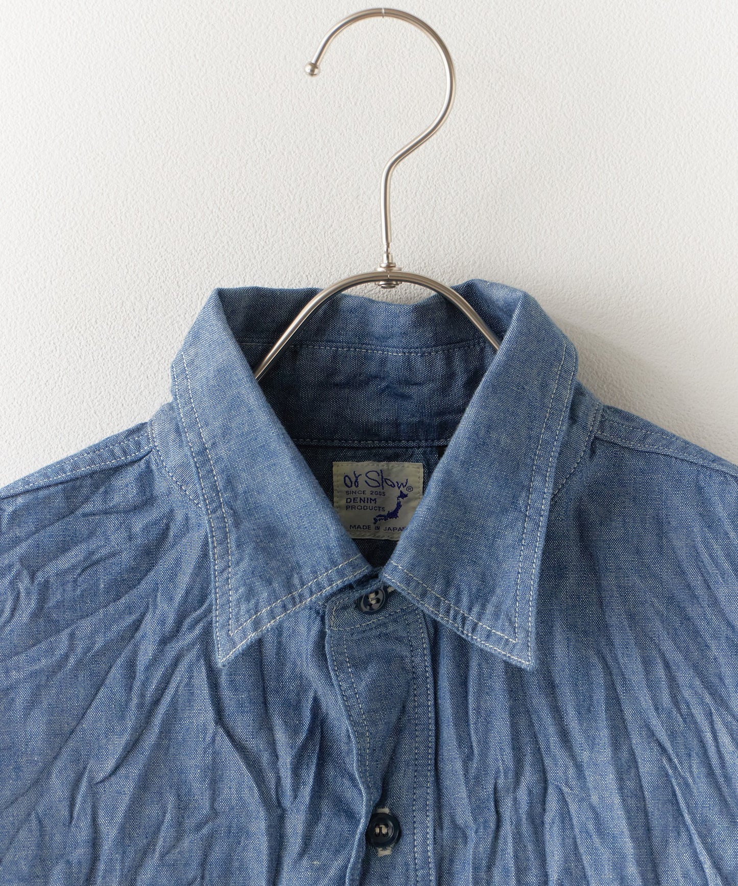 orSlow / RELAX FIT CHAMBRAY WORK SHIRT