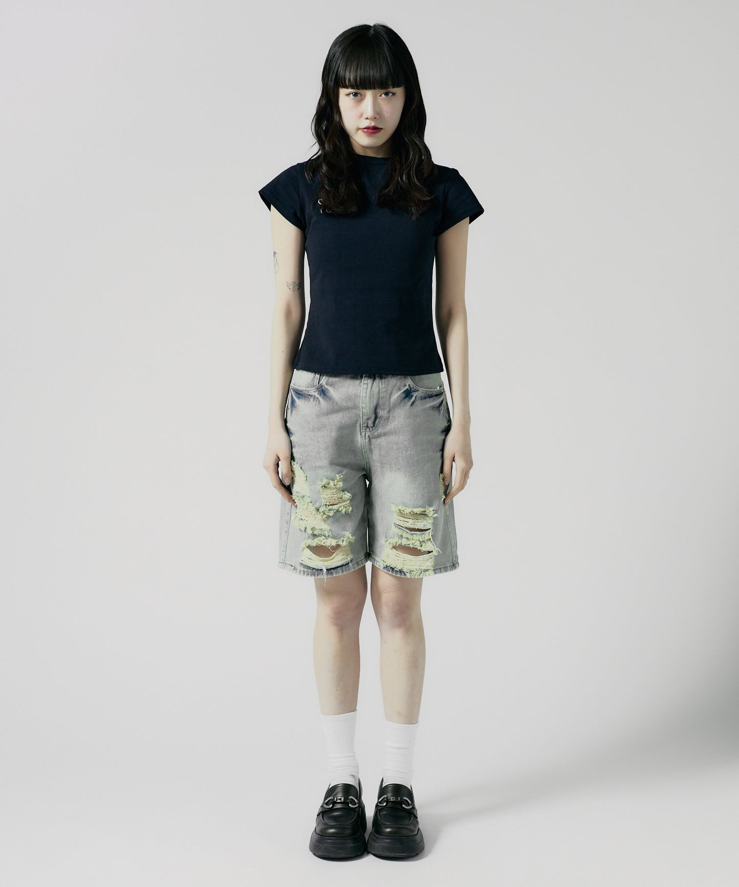 Chick / Ribbon Logo Tight TEE リボンロゴ タイトTシャツ