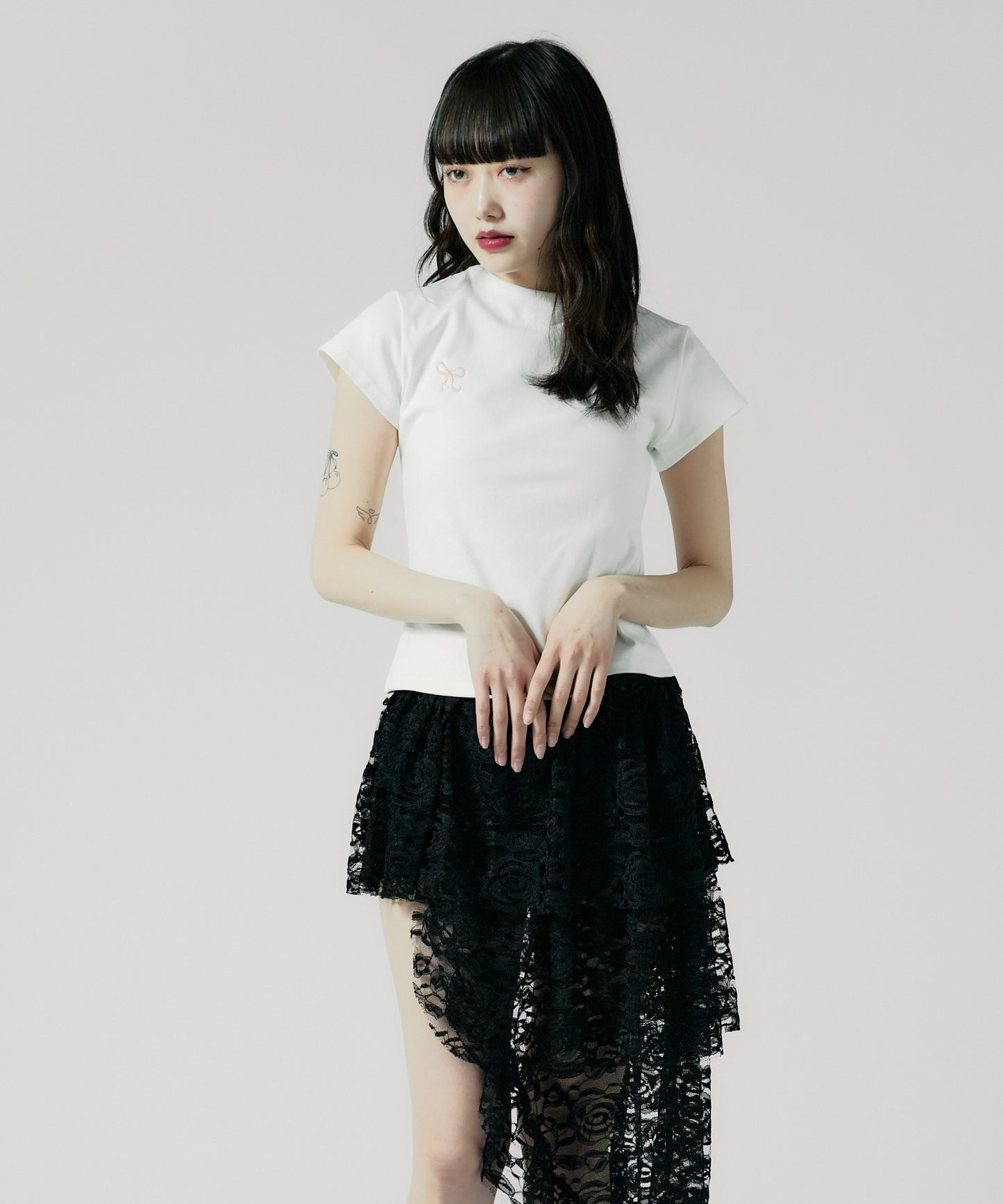 Chick / Ribbon Logo Tight TEE リボンロゴ タイトTシャツ
