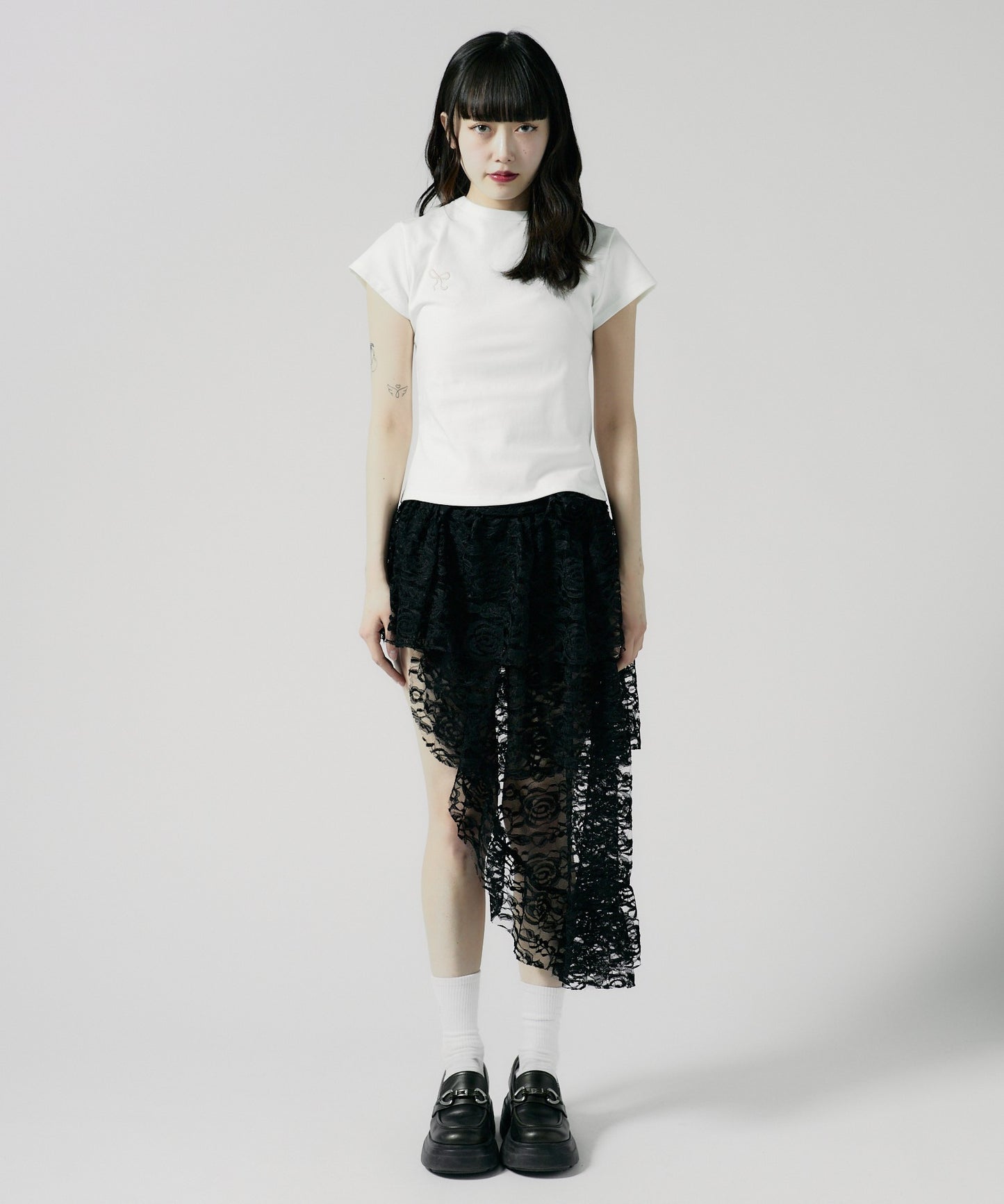 Chick / Ribbon Logo Tight TEE リボンロゴ タイトTシャツ