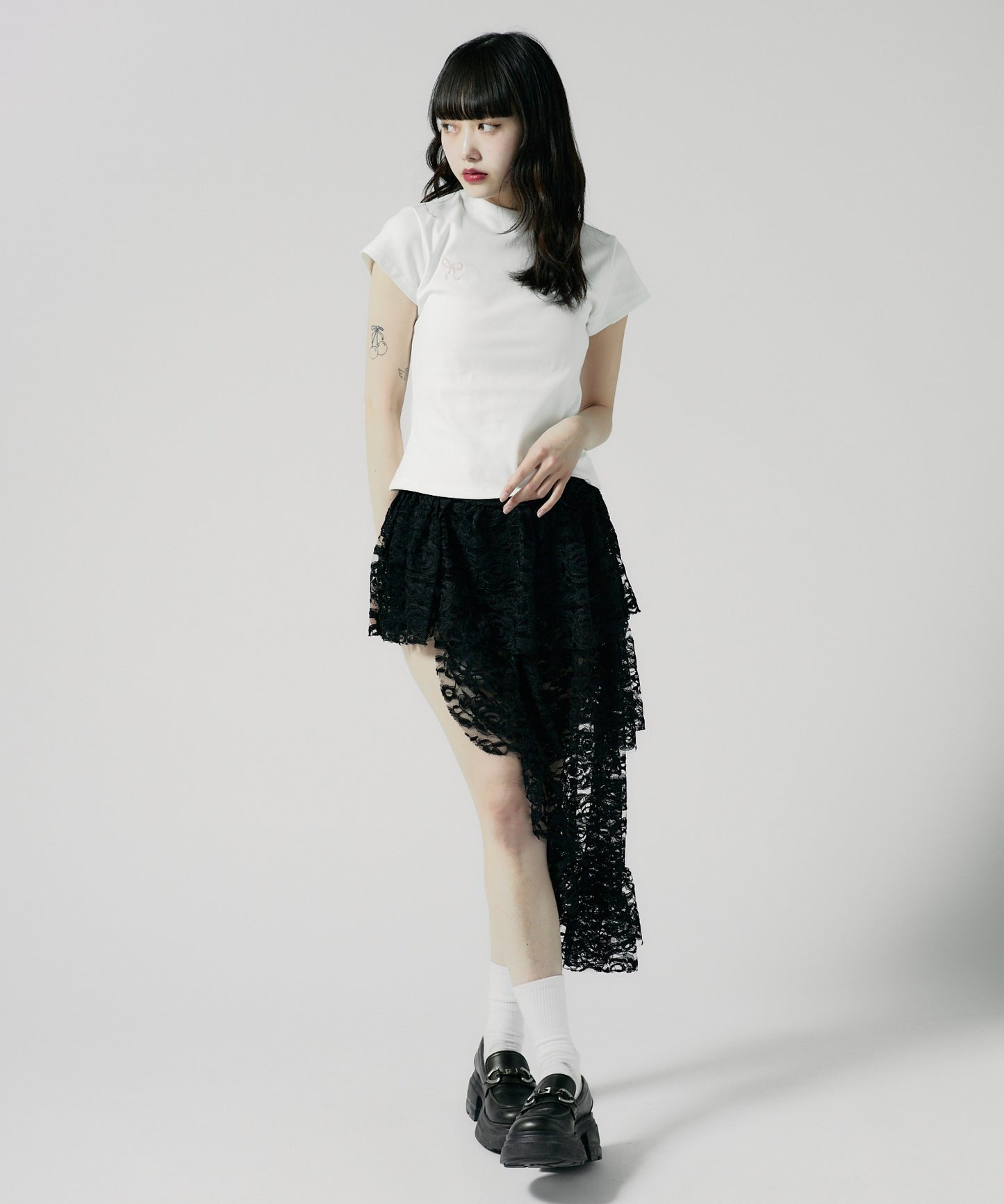 Chick / Ribbon Logo Tight TEE リボンロゴ タイトTシャツ
