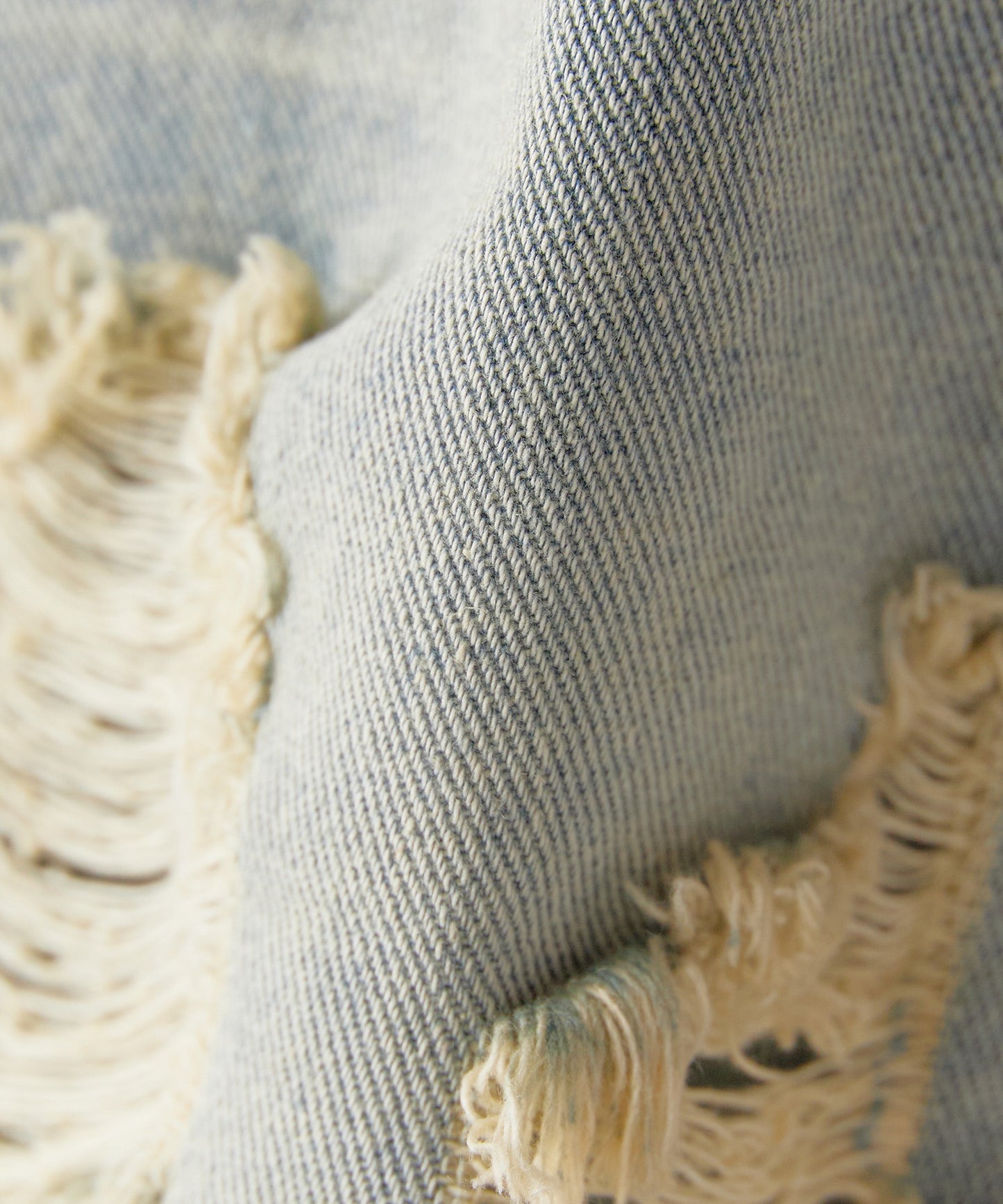 Chick / Damage Denim Half Pants ヴィンテージデニム風 ダメージ加工パンツ