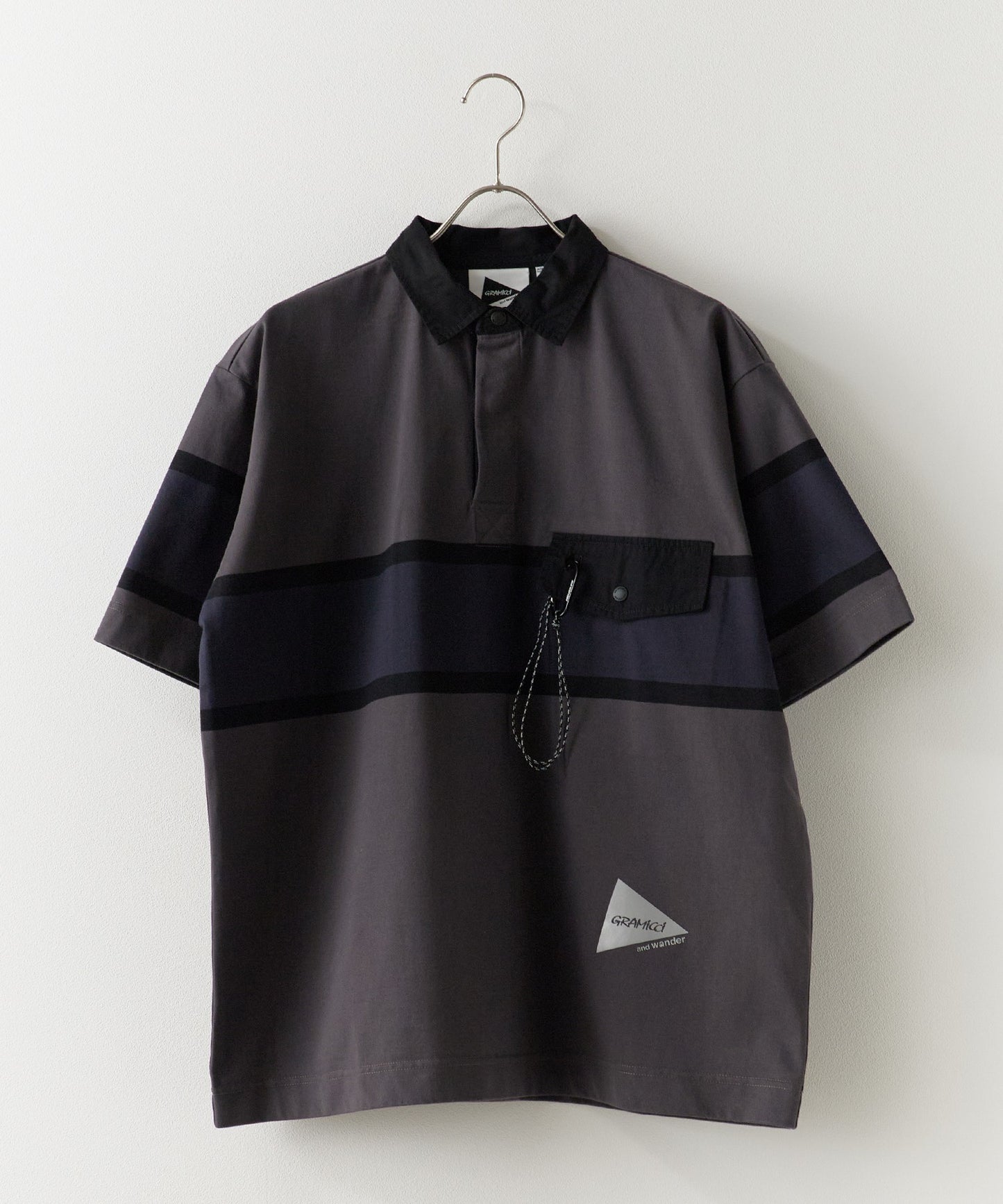 and wander × GRAMICCI / tech rugby shirt