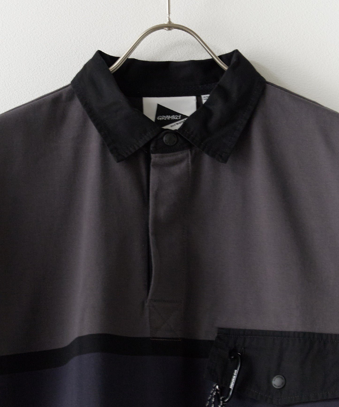 and wander × GRAMICCI / tech rugby shirt