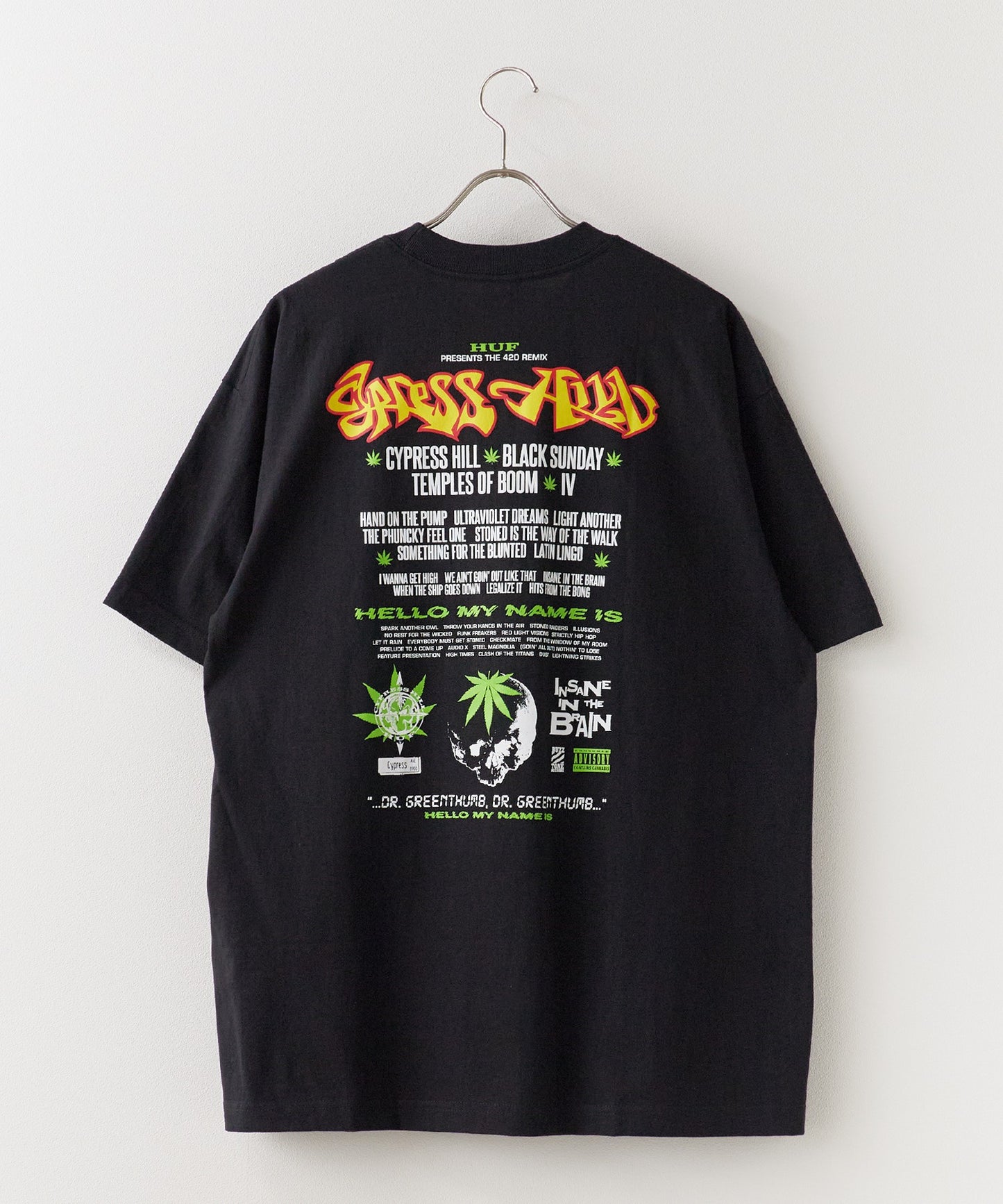 HUF×CYPRESS HILL / DR GREENTHUMB SS TEE