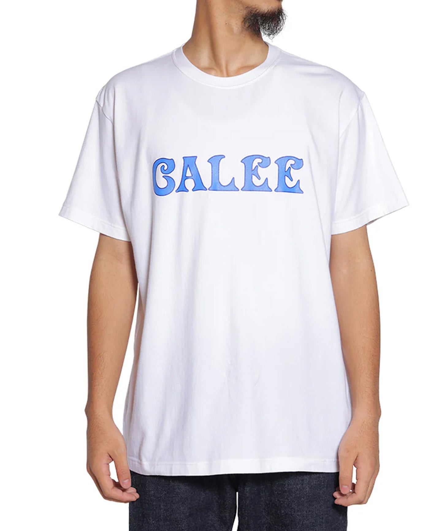 CALEE / STRETCH S.V.D.S.H LOGO TEE / ストレッチ S.V.D.S.H ロゴTシャツ