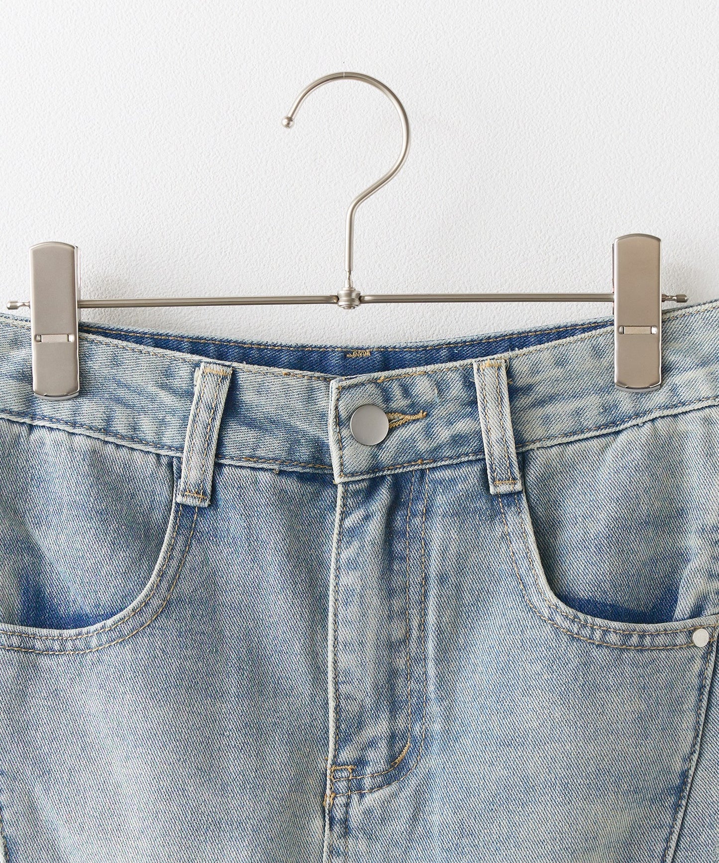 CHICK / Side Damage Denim Mini Skirt