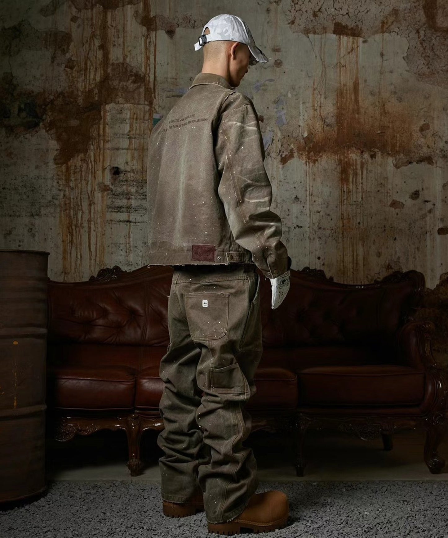 PANQ / PANQ 2025 THE ROSE BLOOMING AT THE MUZZLE DETORIT DENIM SET ジャケット