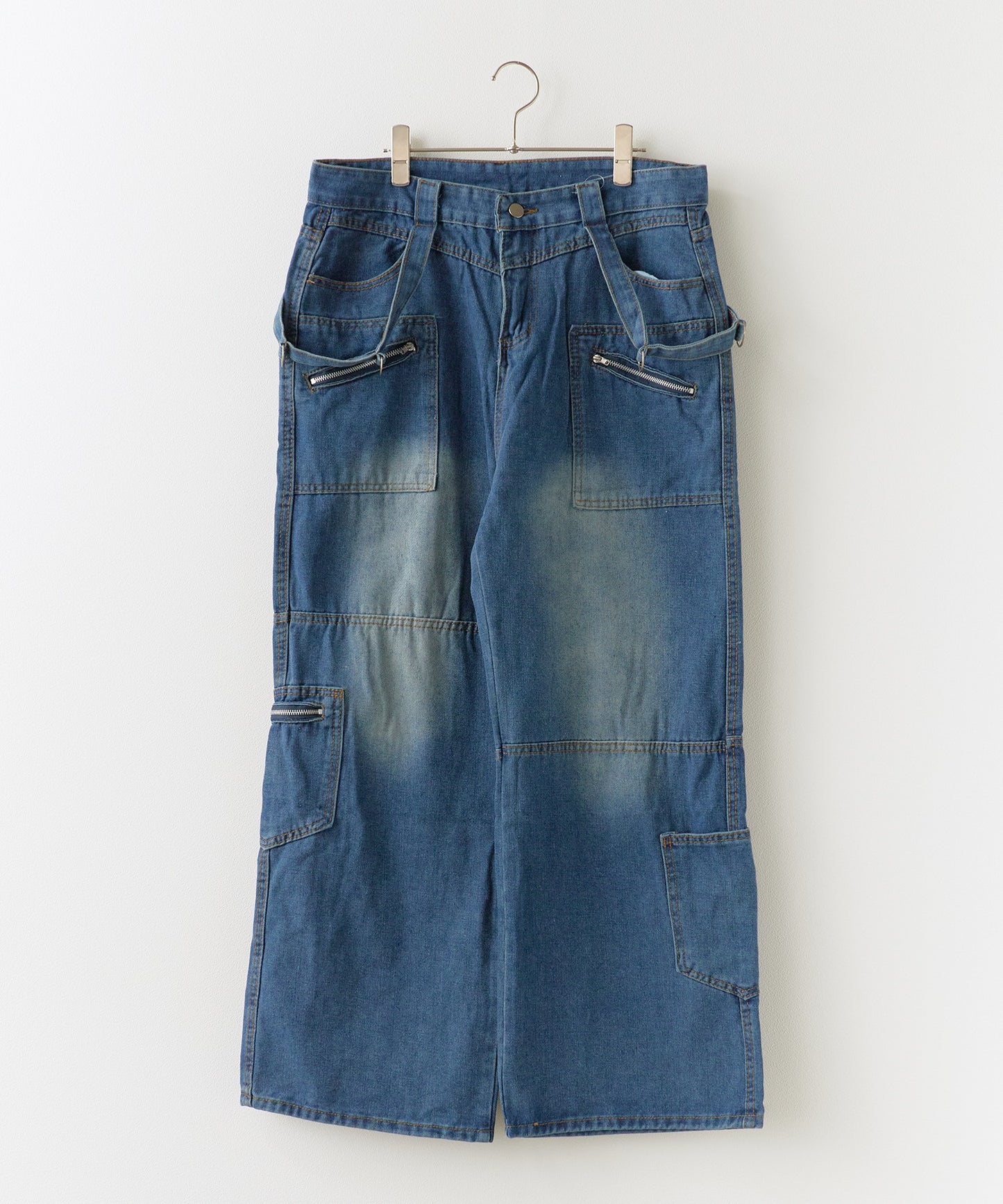 Theater code / Zip pocket denim pants