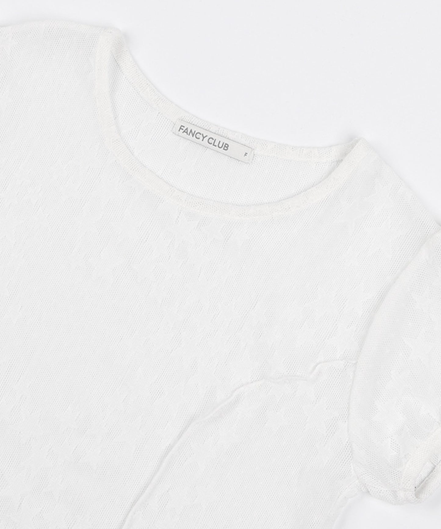 FANCY CLUB / Wave Puff Lace Tee