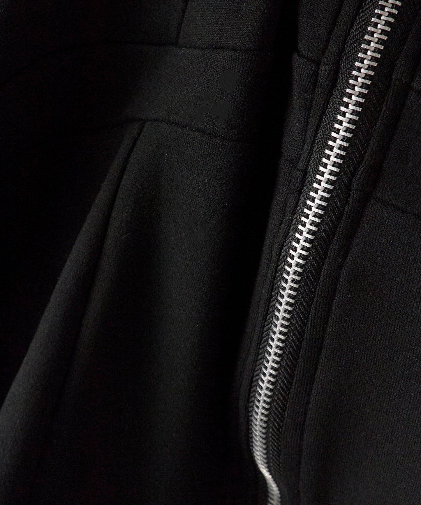 High neck zip-up tops